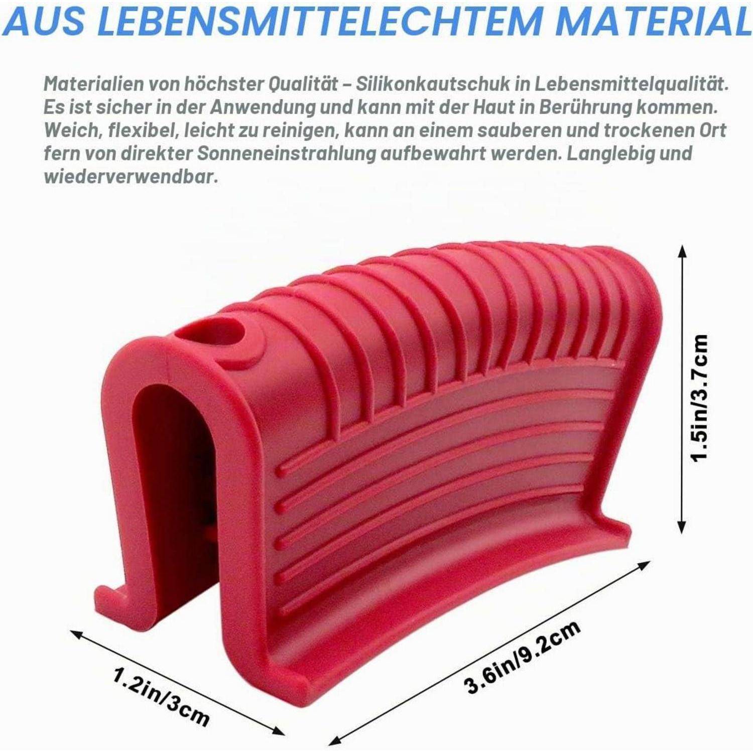Silikon Topflappenhalter 4er-Pack hitzebeständig bis 250°C