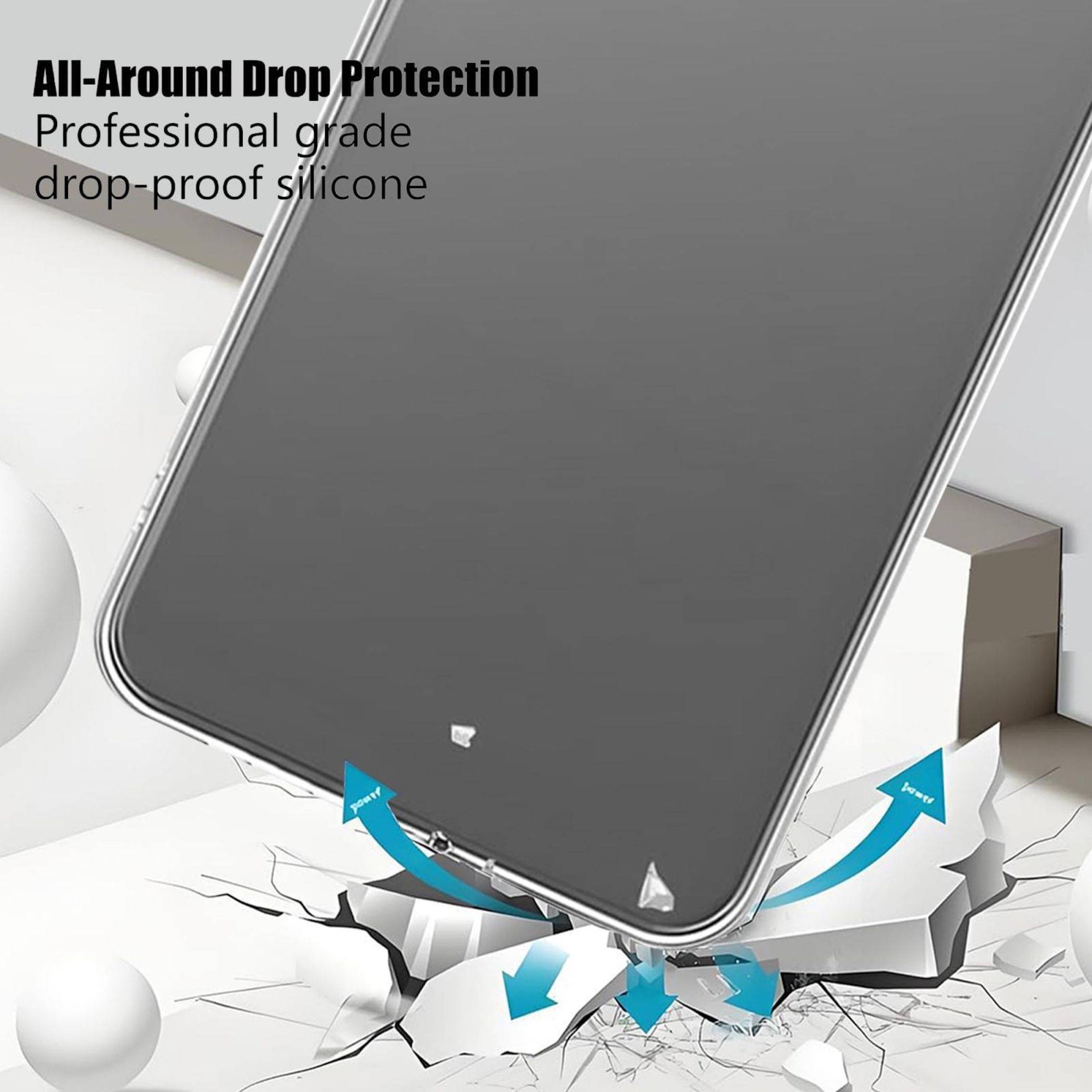 Werbebild einer Handyhülle mit dem Text „All-Around Drop Protection
