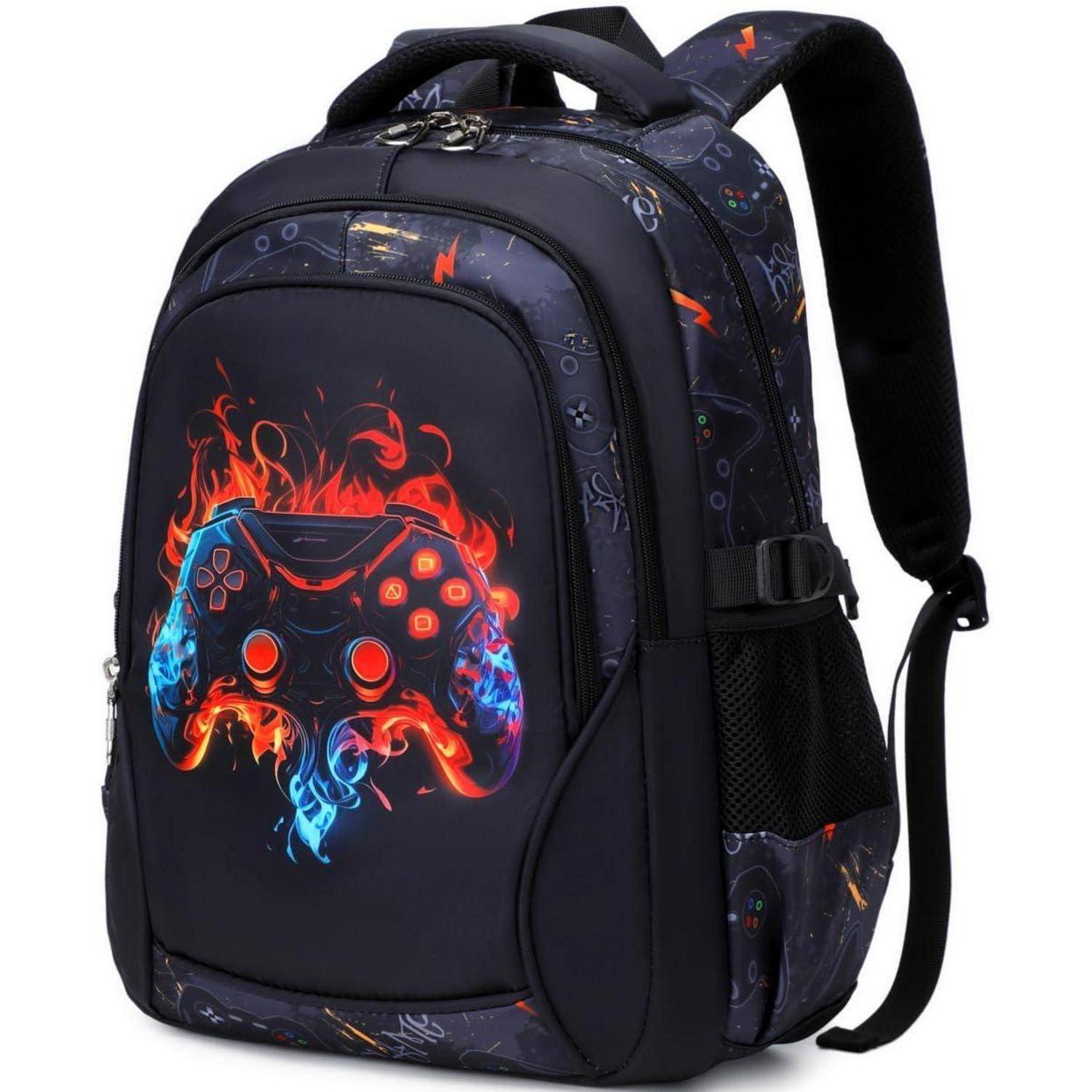 Schulrucksack Set 3-teilig Jungen 18 Zoll wasserdicht schwarz