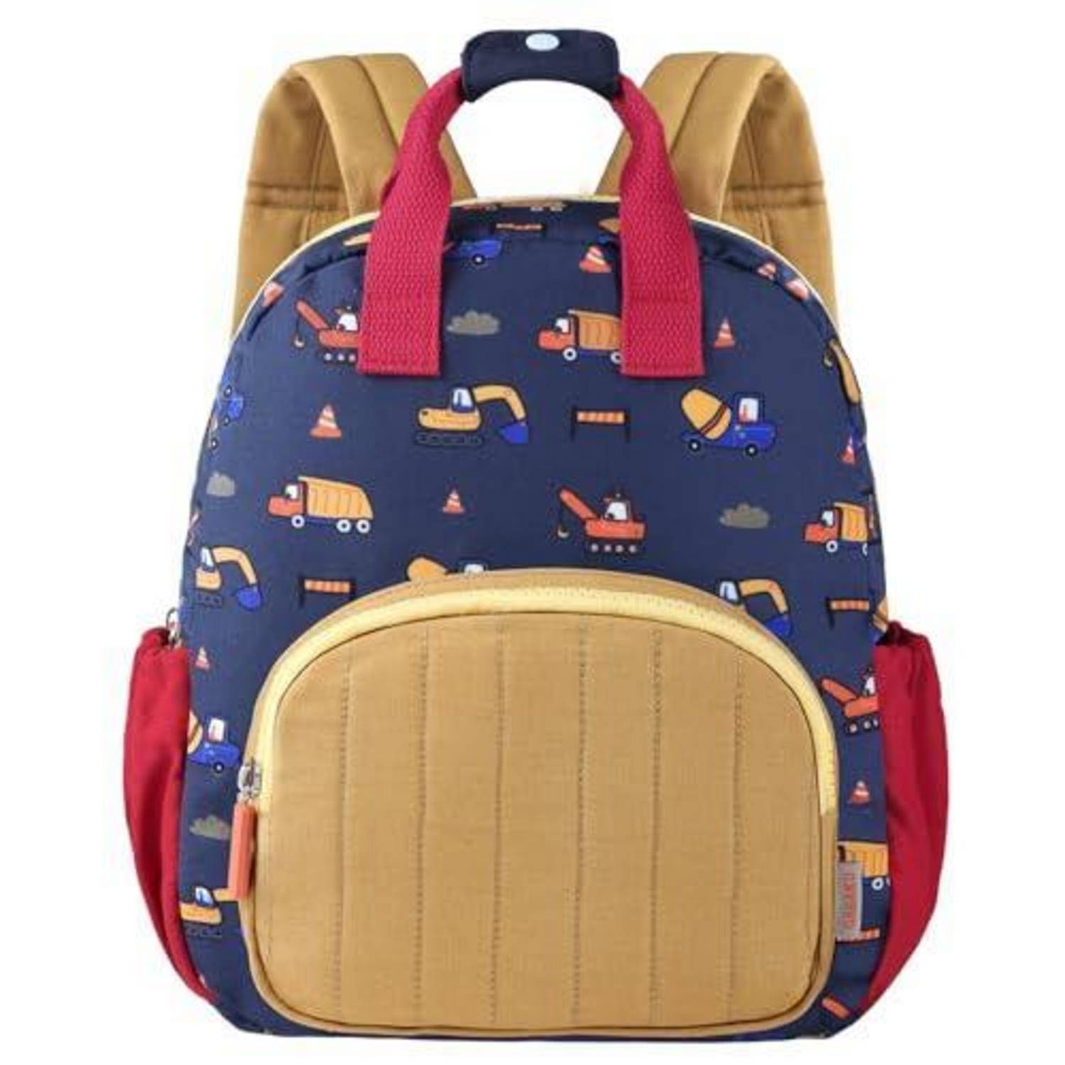 Kinderrucksack Jungen 2-4 Jahre Bagger Traktor Orange