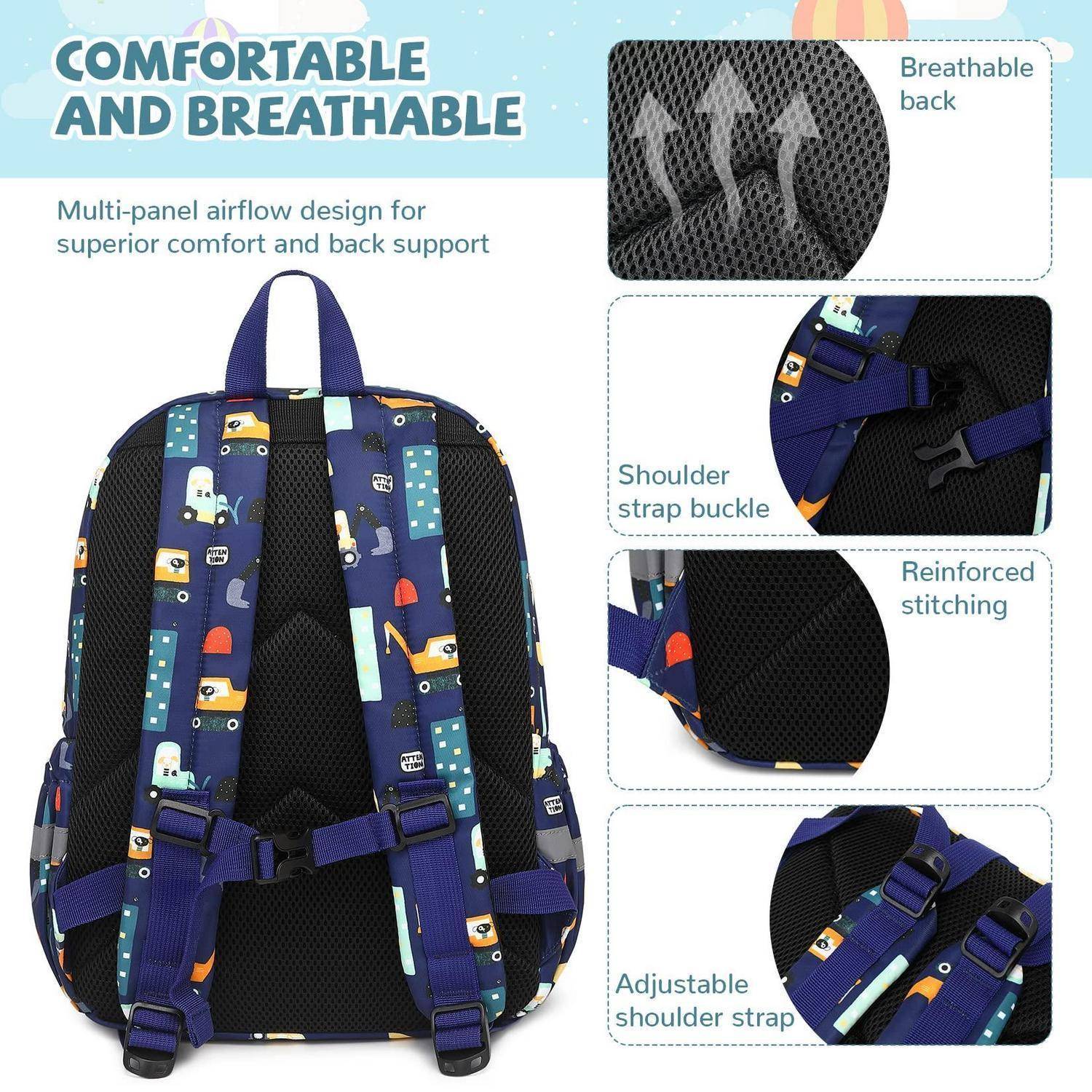 Rucksack mit „komfortablen und atmungsaktiven