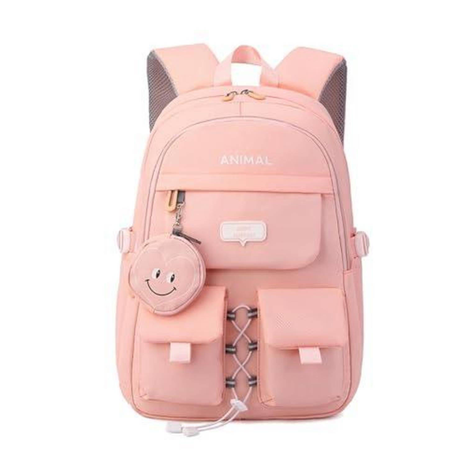Rosa Kinderrucksack mit 
