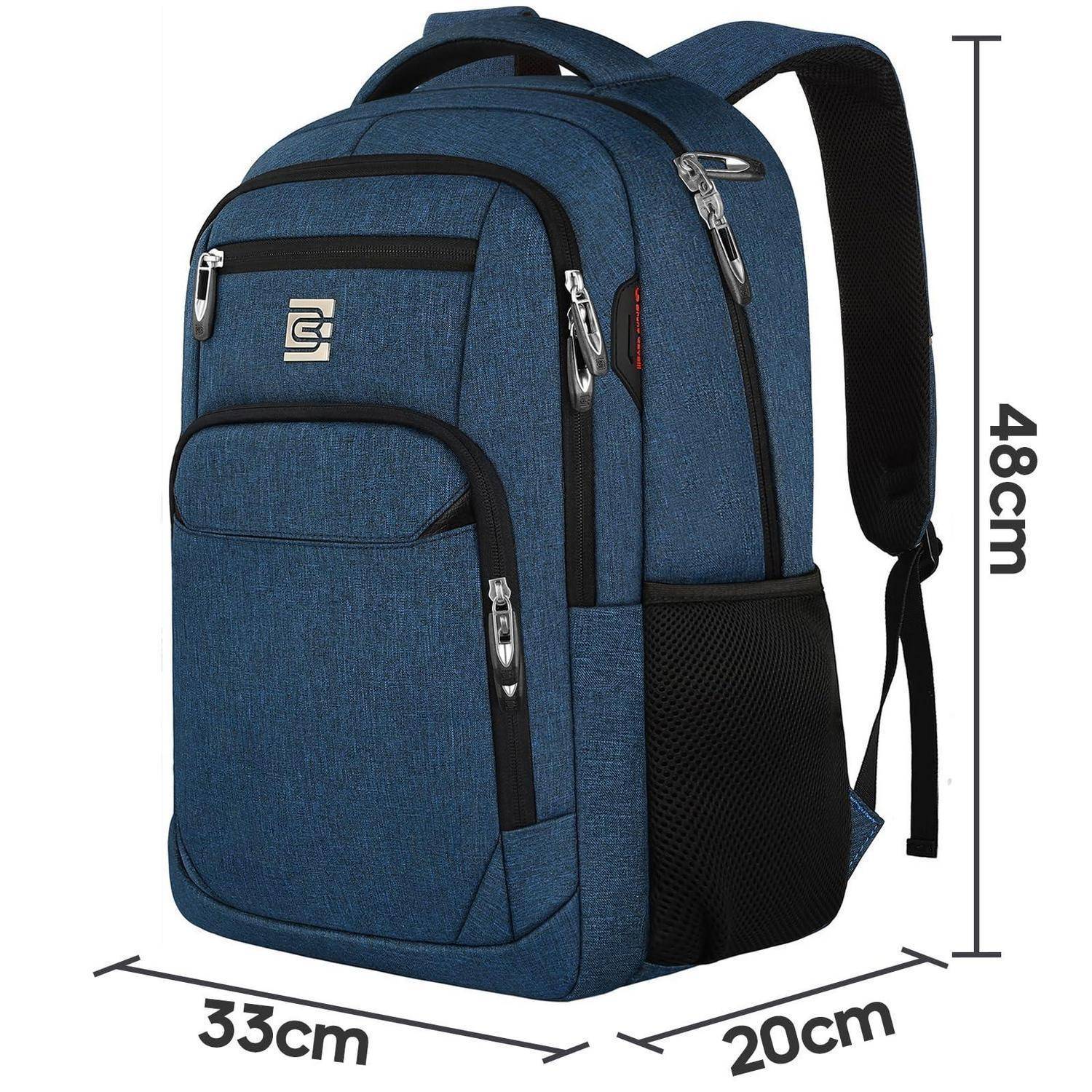 Laptop Rucksack Marcello 18 Zoll Blau für Herren und Teenager
