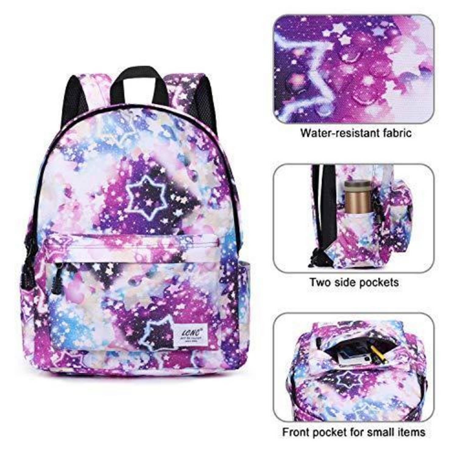 LCNC Schulrucksack Galaxy 22L wasserabweisend Polyester