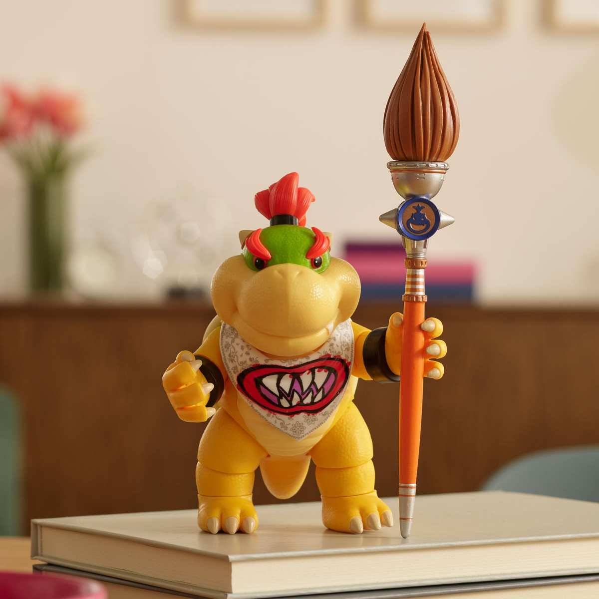 Super Mario Galaxy-Film: Bowser Jr.12,7 cm Actionfigur + Zubehör lizenziert 3+