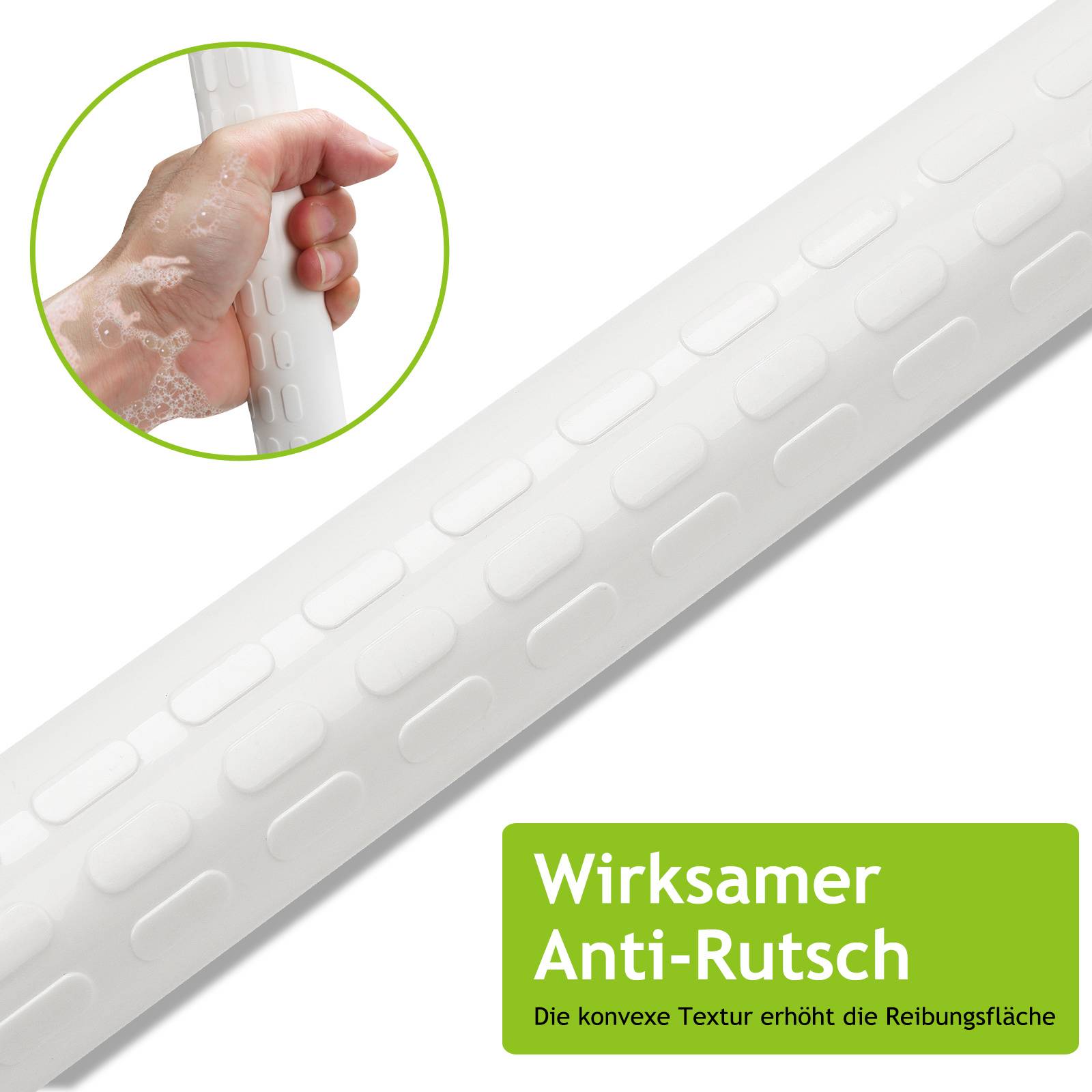 Haltegriff L-förmig Antirutsch für Badezimmer aus Edelstahl, Senioren Sicherheitsgriffe Stützgriffe bis zu 200KG, Fluoreszierender Wandhaltegriff
