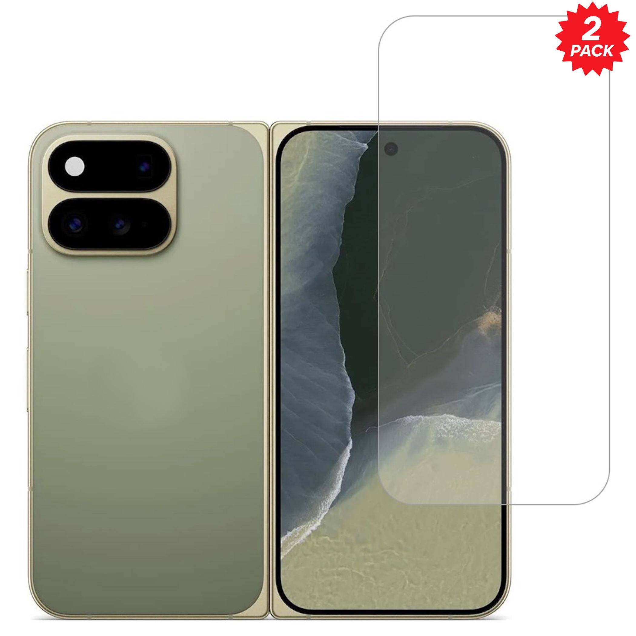 2x Schutzglas Displayschutz für Google Pixel 11 Pro Fold 9H Hartglas Bildschirm