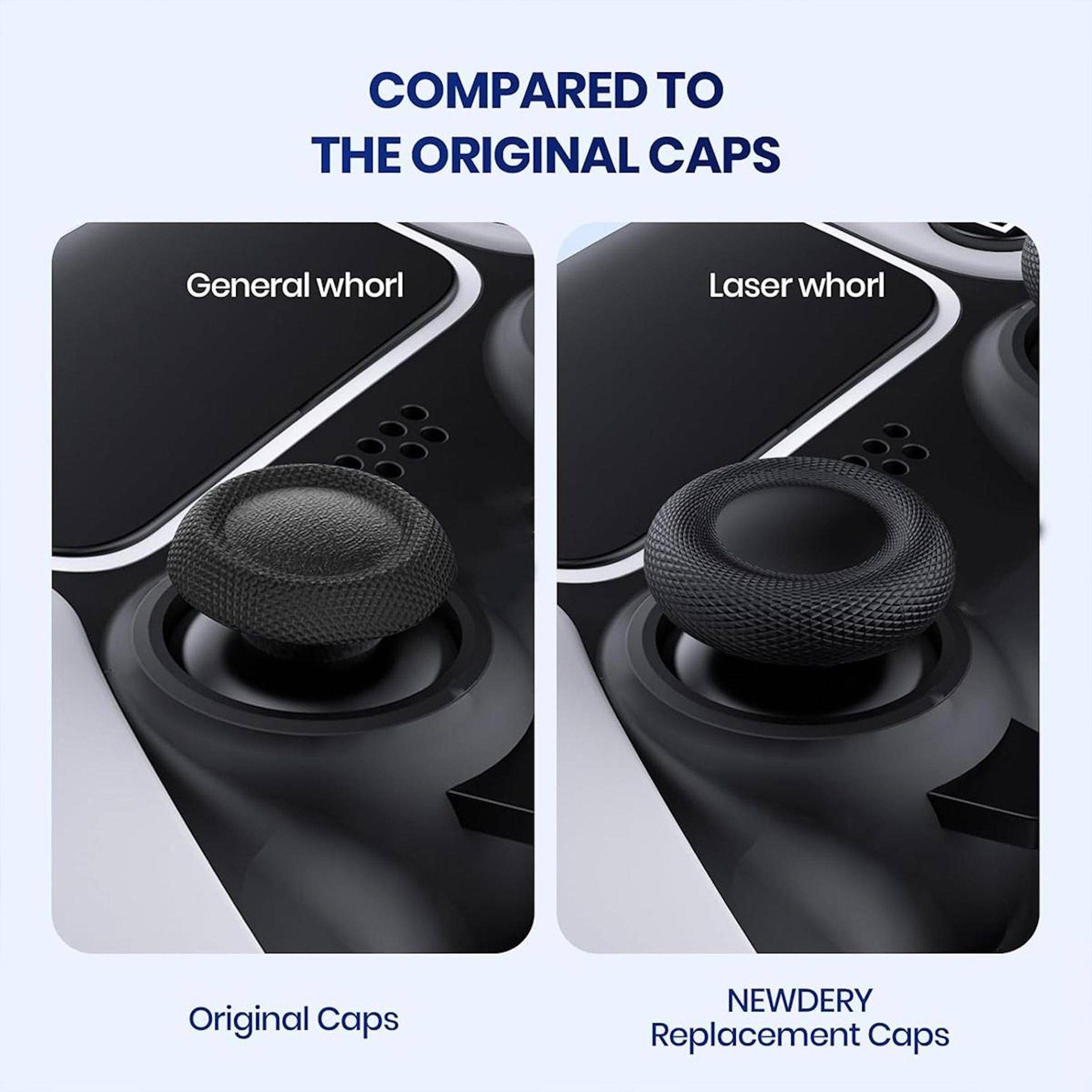 Nebeneinandervergleich von „Original Caps