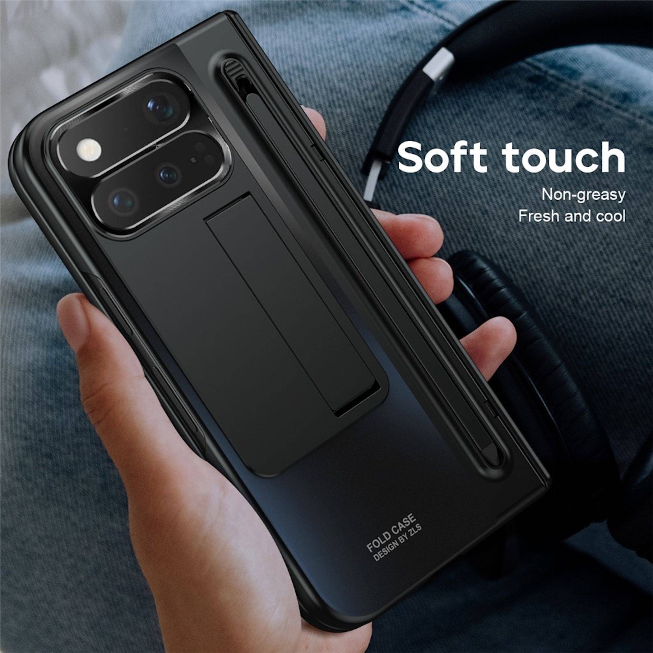Handyhülle + 9H Schutzglas + Stift für Google Pixel 11 Pro Fold Full Cover