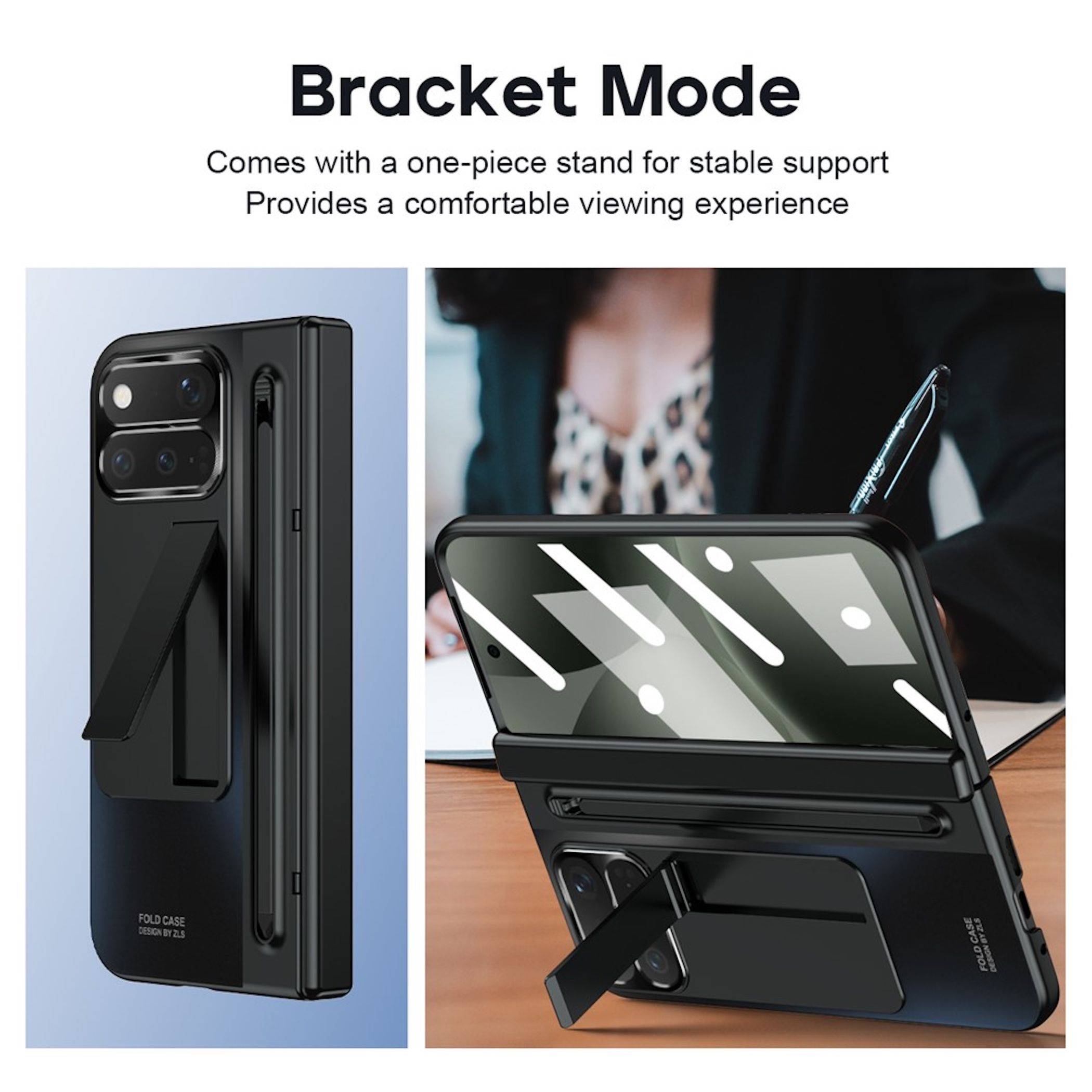 Handyhülle + 9H Schutzglas + Stift für Google Pixel 11 Pro Fold Full Cover