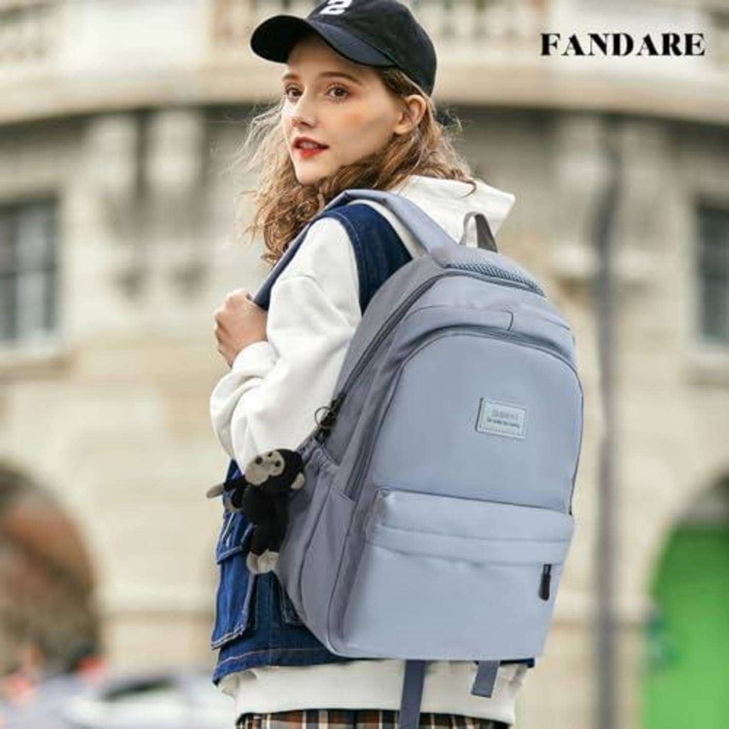 FANDARE Rucksack mit Laptopfach, wasserabweisend, blau