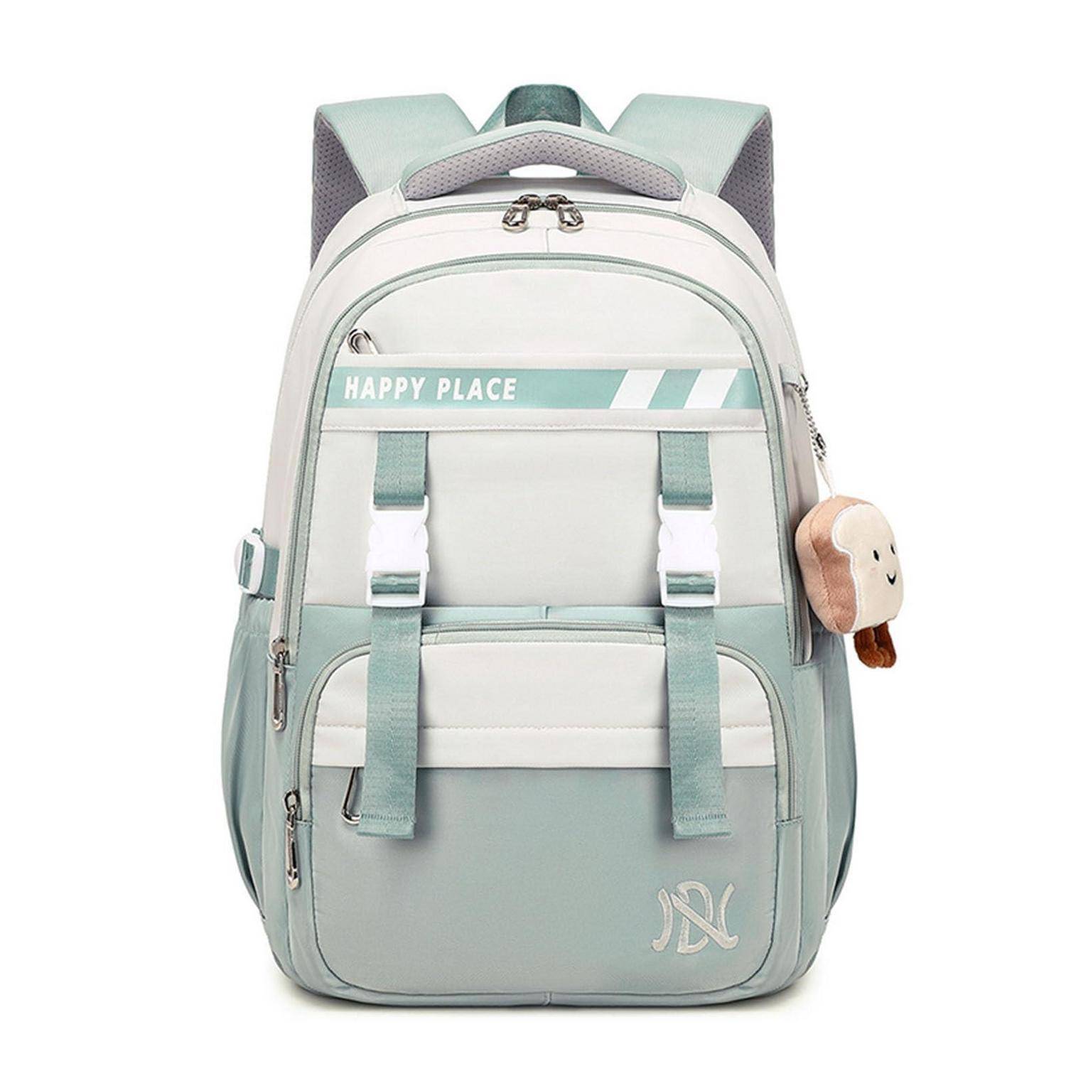 Schulrucksack Damen Mädchen Teenager Rucksack Wasserdicht Hellgrün