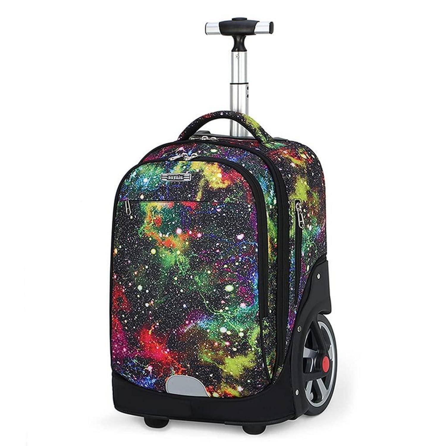 Schulrucksack mit Rädern, 36-55L, Sternenhimmel