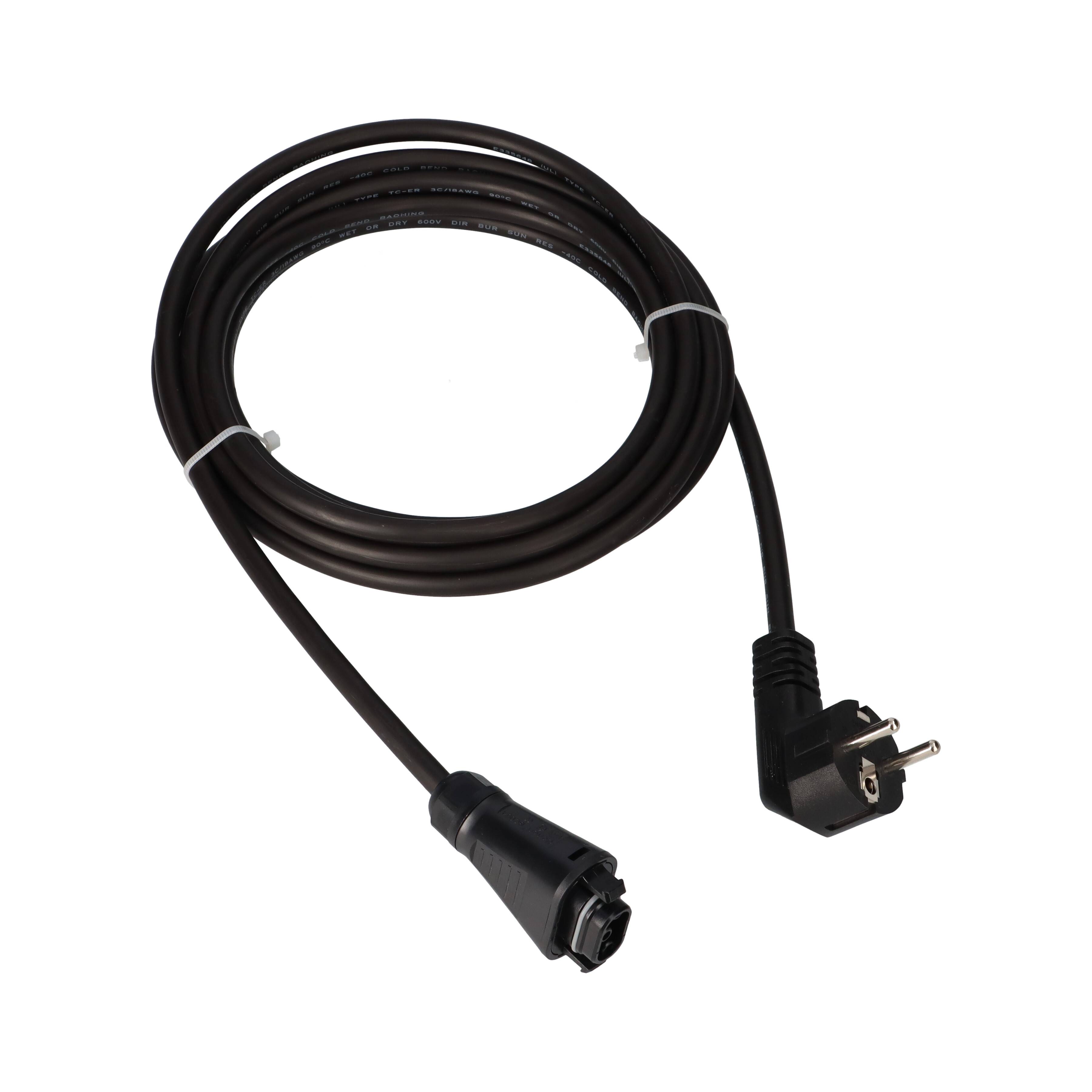 Growatt AC-Netzkabel 5m für Neo 800M-X Mikrowechselrichter mit 0% MwSt nach §12 Abs. 3 UstG