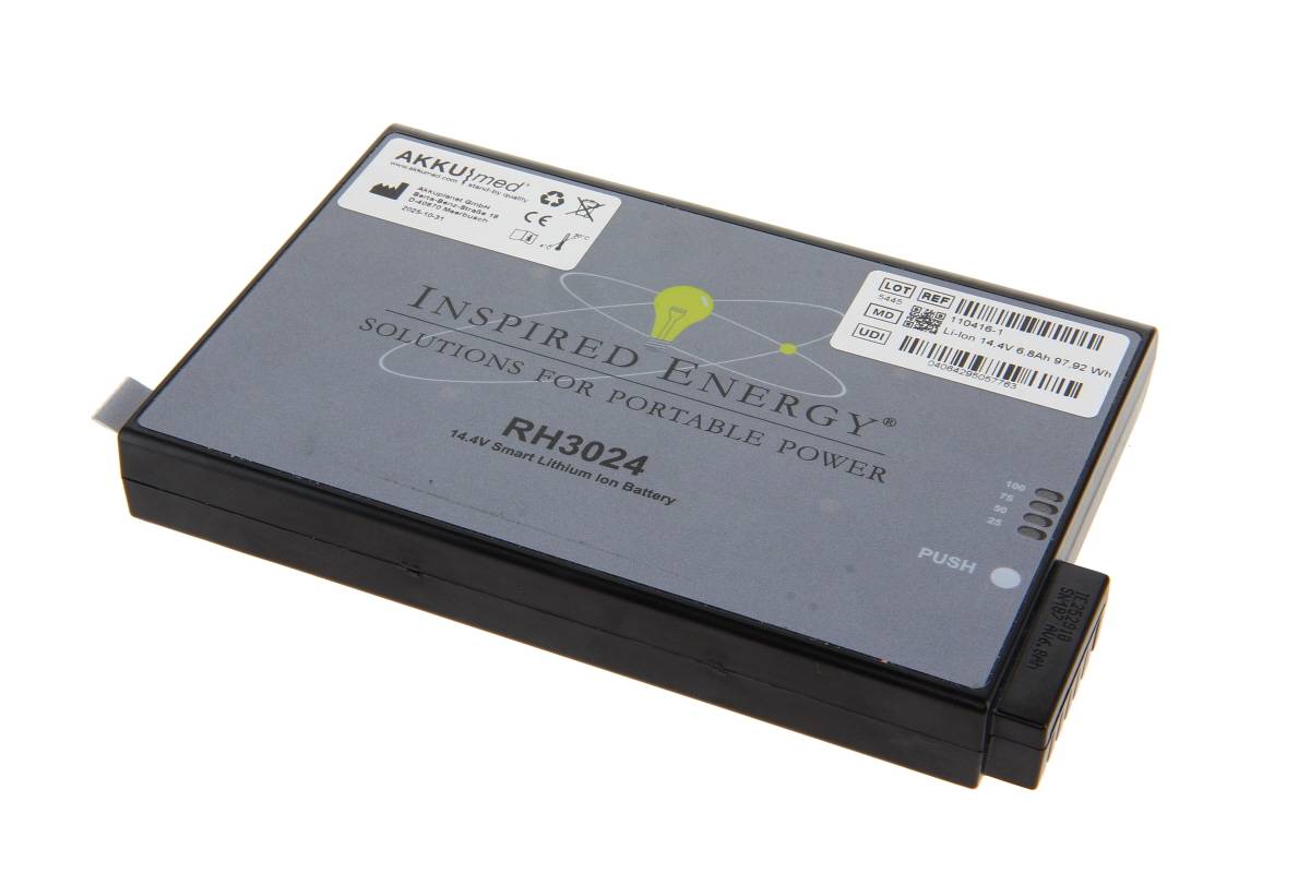 Tragbares wiederaufladbares Batteriepack mit der Bezeichnung „Inspired Energy