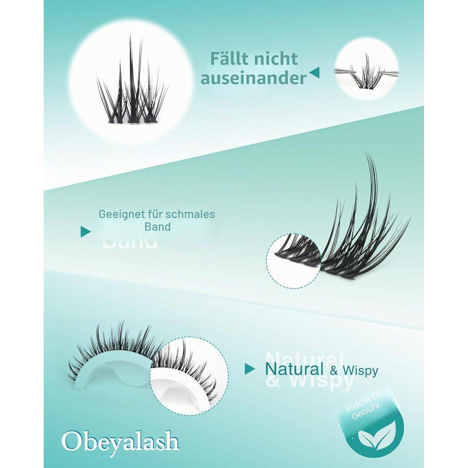 # Produktgrafik zum Vergleich von Obeyalash-Wimpernstilen: „Built