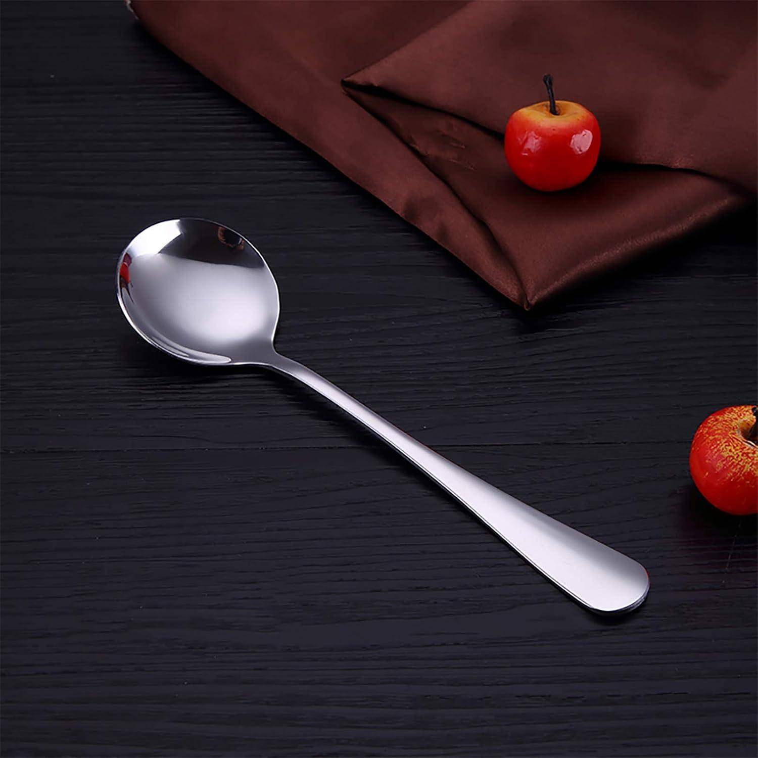 Kinderlöffel 4er Set Edelstahl 14,7 cm rund spülmaschinenfest