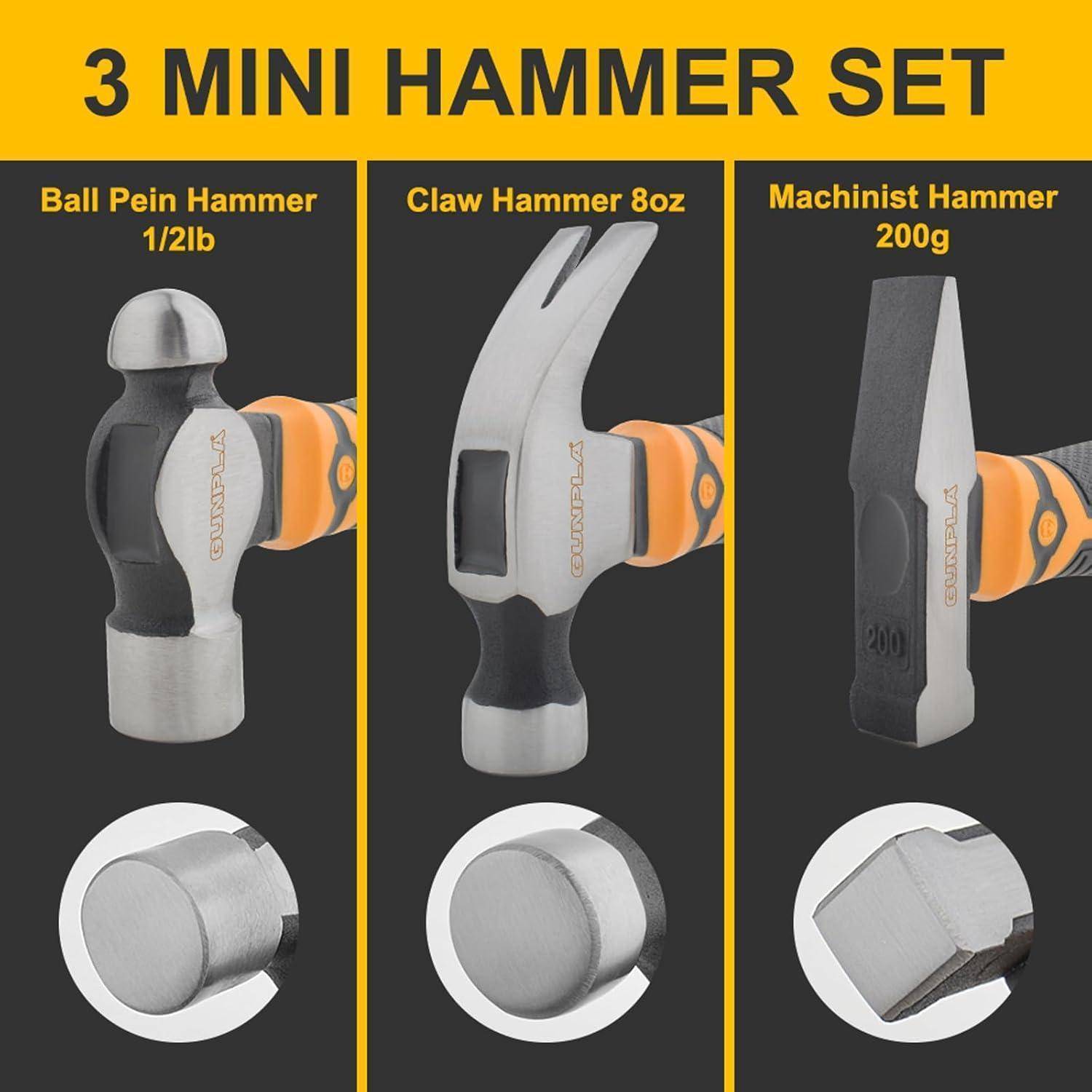 Gunpla 3-teiliges Mini-Hammer-Set Karbonstahl