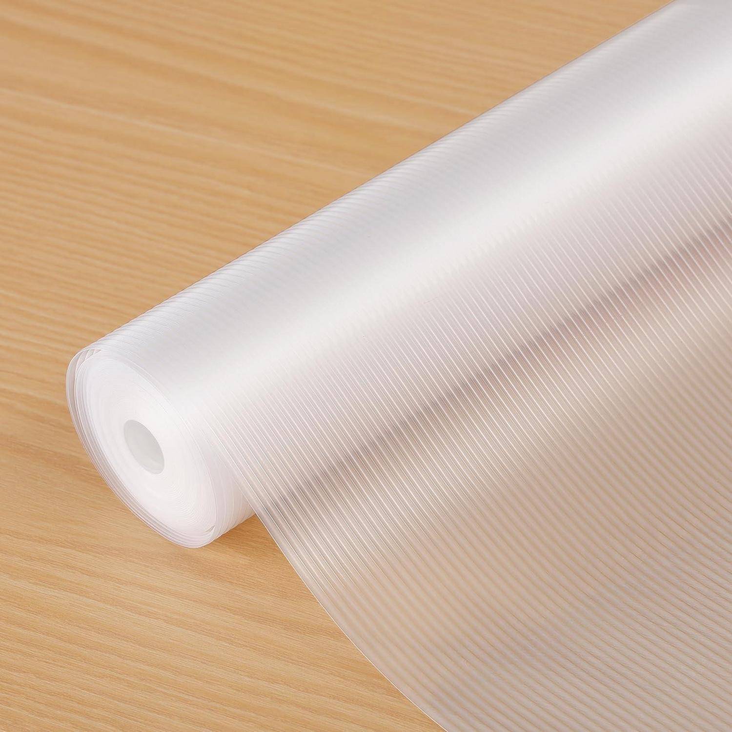 Regaleinlage 81,3 cm x 6,1 m transparent gerippt EVA BPA-frei