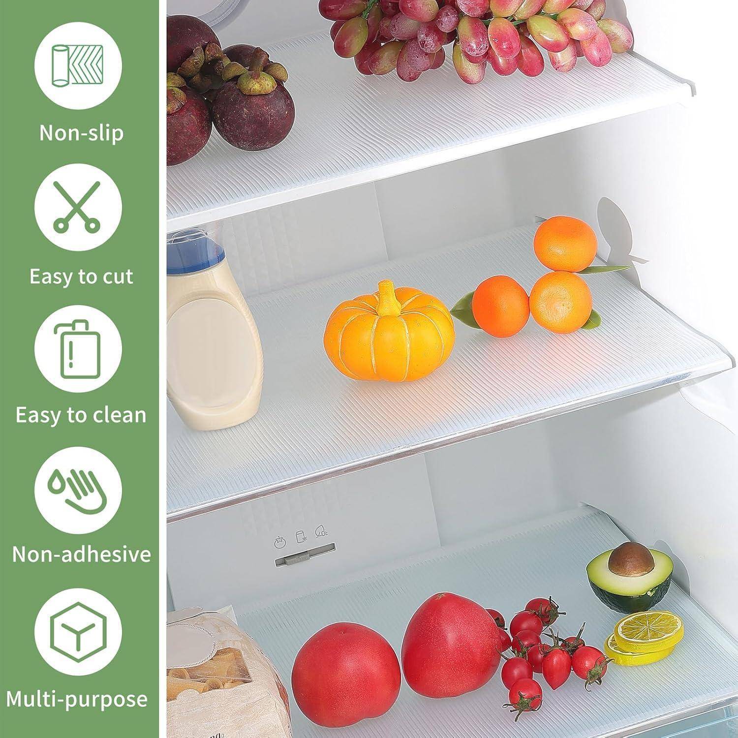 Regaleinlage 81,3 cm x 6,1 m transparent gerippt EVA BPA-frei