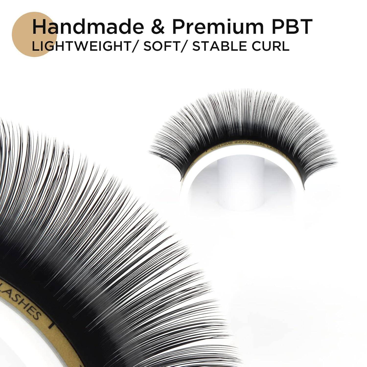 LASHVIEW Volumen Wimpern C-Biegung 0.07mm 11mm Seide Einzelstück