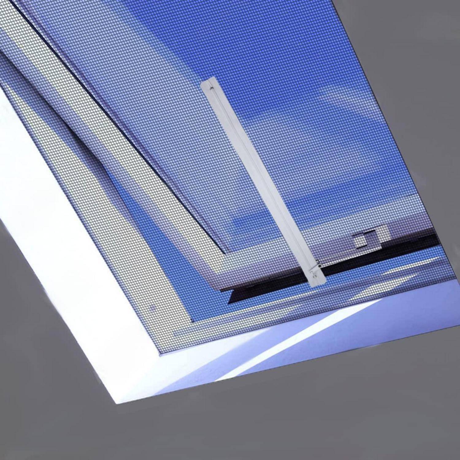 3x Reißverschluss für Fliegengitter Dachfenster, 38cm, Weiß