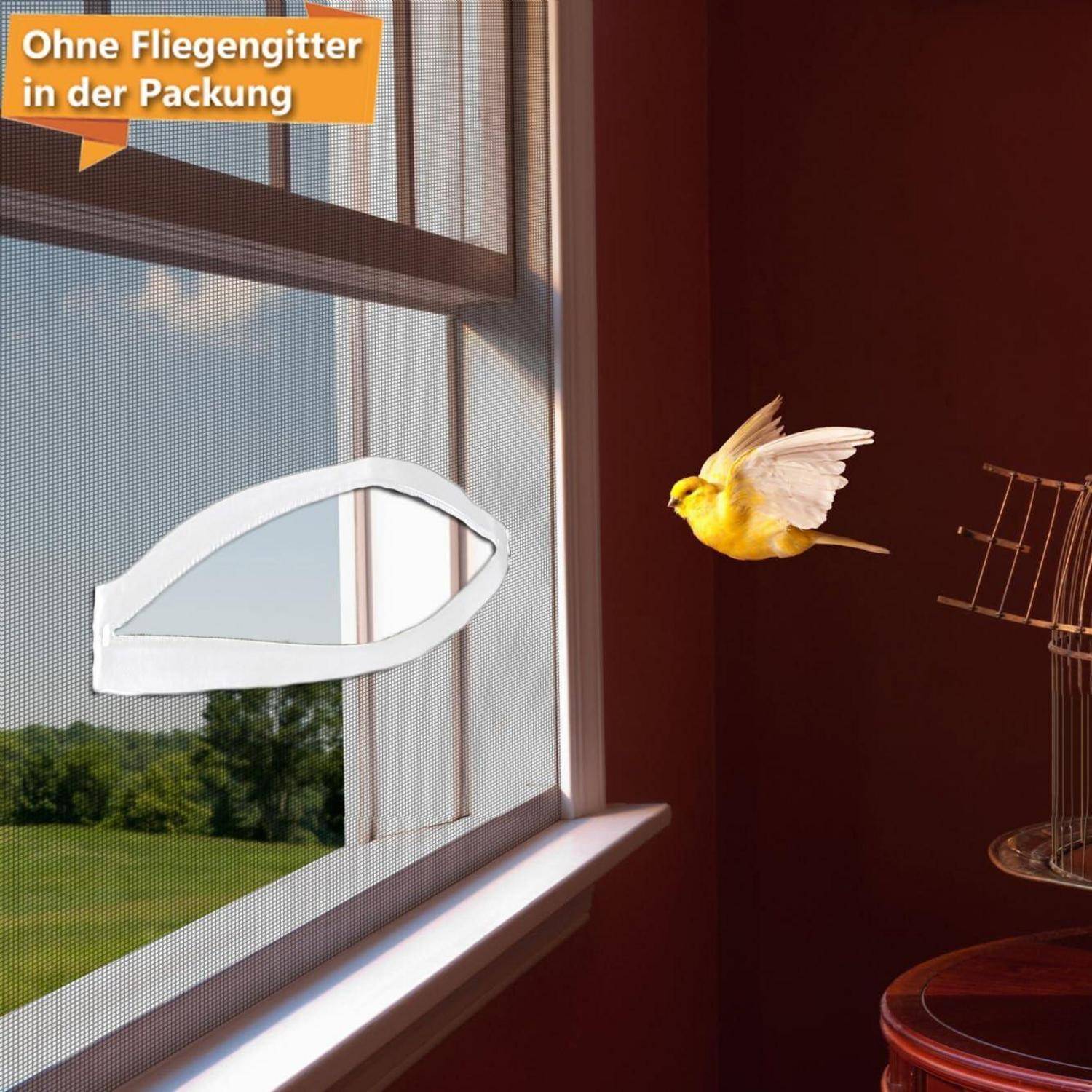 3x Reißverschluss für Fliegengitter Dachfenster, 38cm, Weiß