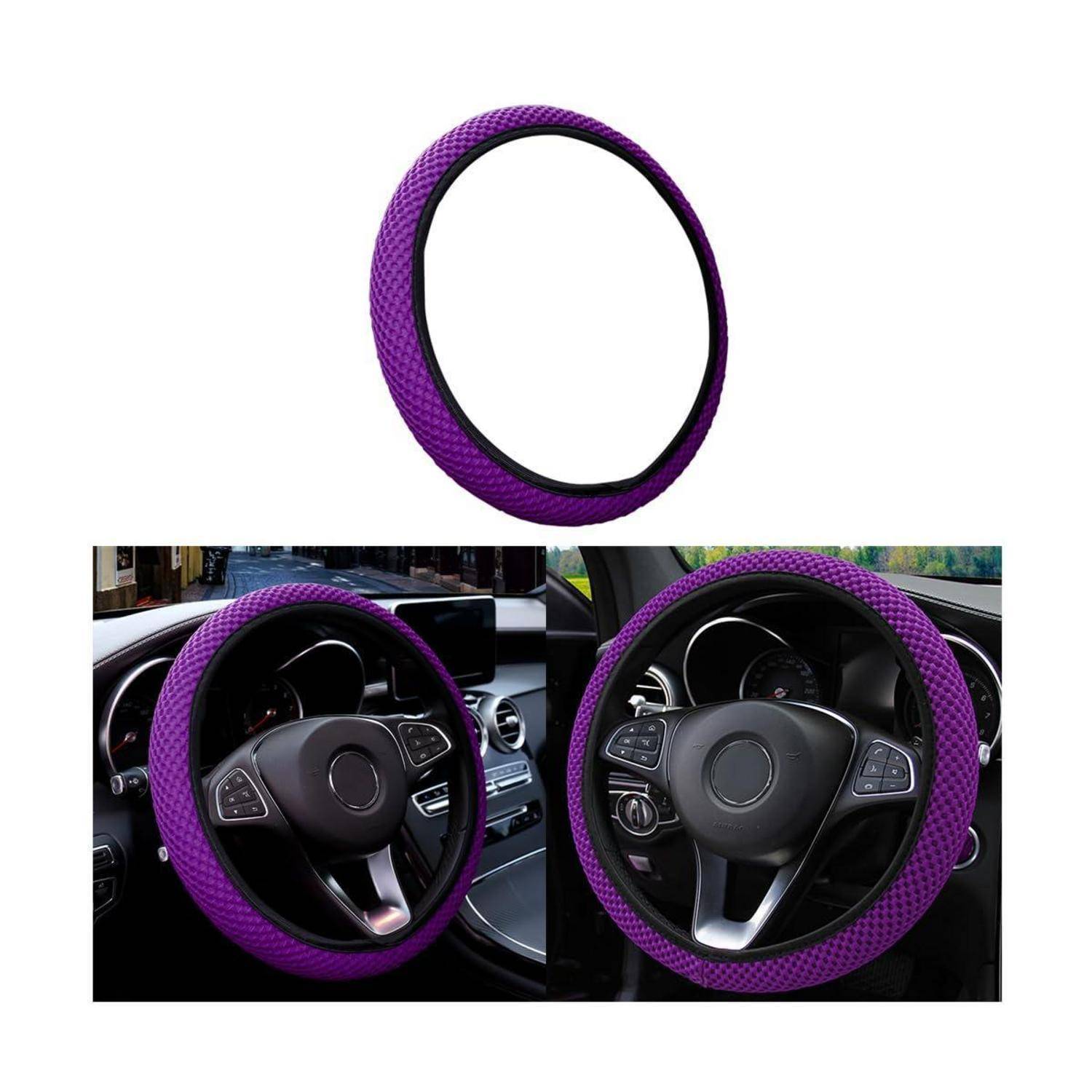 Lenkradbezug Universal 37-38cm Mikrofaser Eisseide Violett