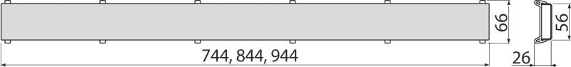 Dunkles horizontales Diagramm mit einem langen hellgrauen Balken, der Beschriftung „744.844.944