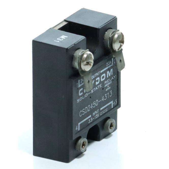 Schwarzes Halbleiterrelais-Modul mit der Bezeichnung „CDM