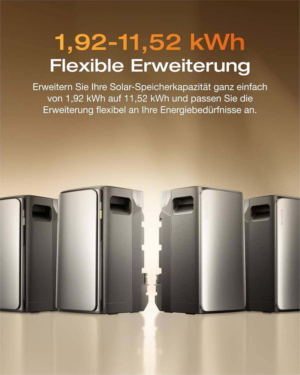 EcoFlow STREAM Ultra 3,84 kWh Speicher Set mit 2 Geräten