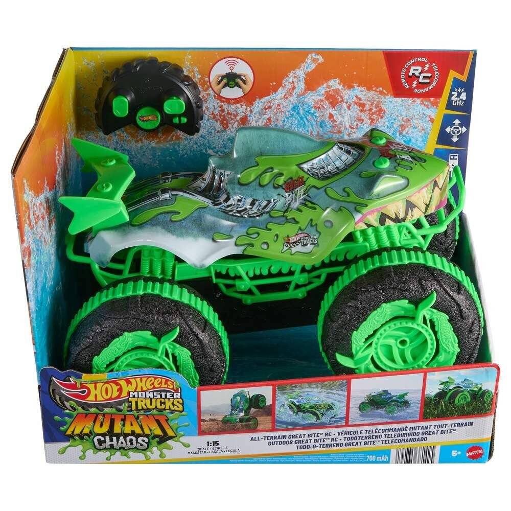 Hot Wheels Monster Trucks R/C 1:15 All-Terrain Mutant Great Bite