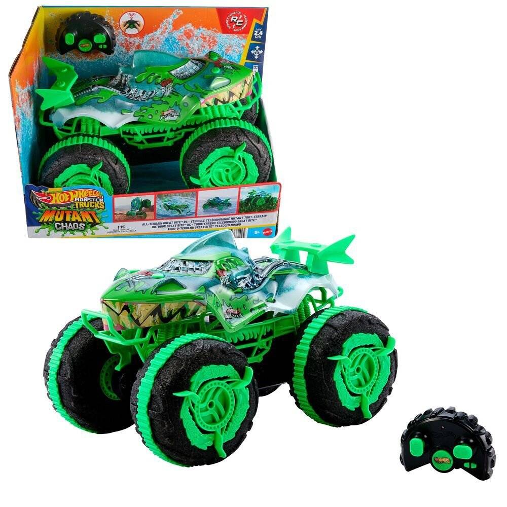 Hot Wheels Monster Trucks R/C 1:15 All-Terrain Mutant Great Bite