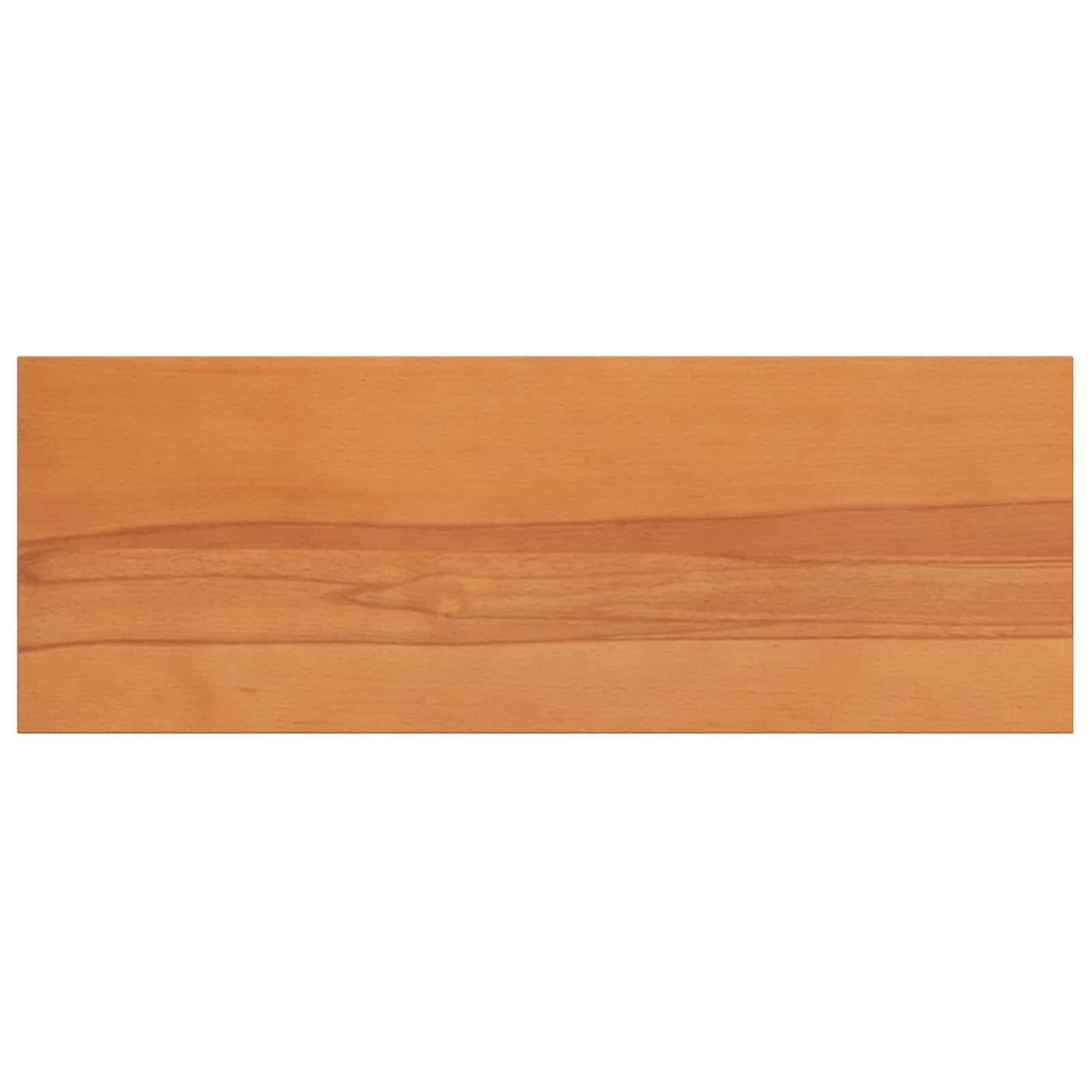 Eine schlichte rechteckige Oberfläche aus hellem Holz mit sichtbarer Maserung und subtilen horizontalen Bändern.
