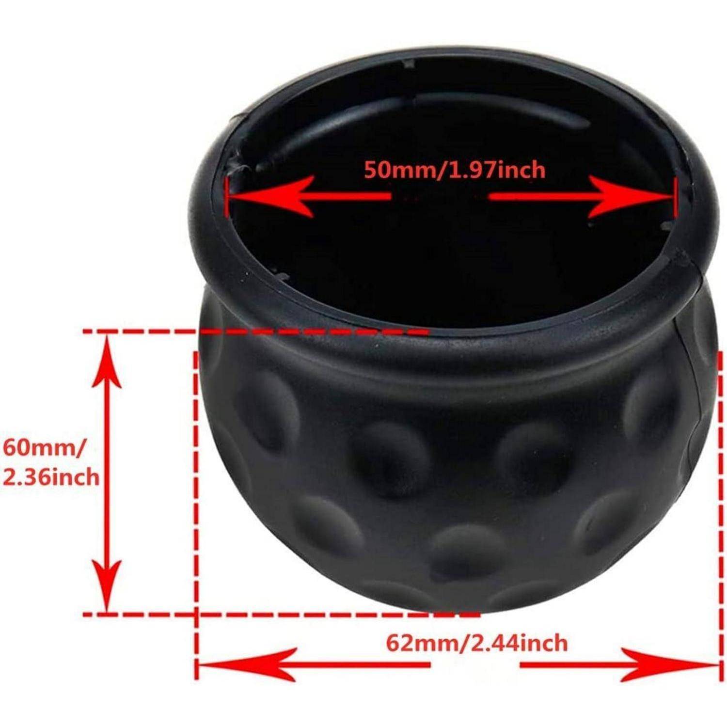 Schwarze strukturierte Tasse mit den Abmessungen: 50 mm obere Öffnung, 60 mm Höhe und 62 mm Breite.