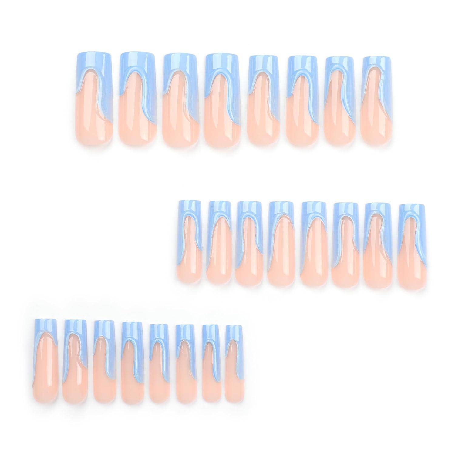 Klebenägel Fullcover PressOn 24Stück Frauen Geschenk M 2922