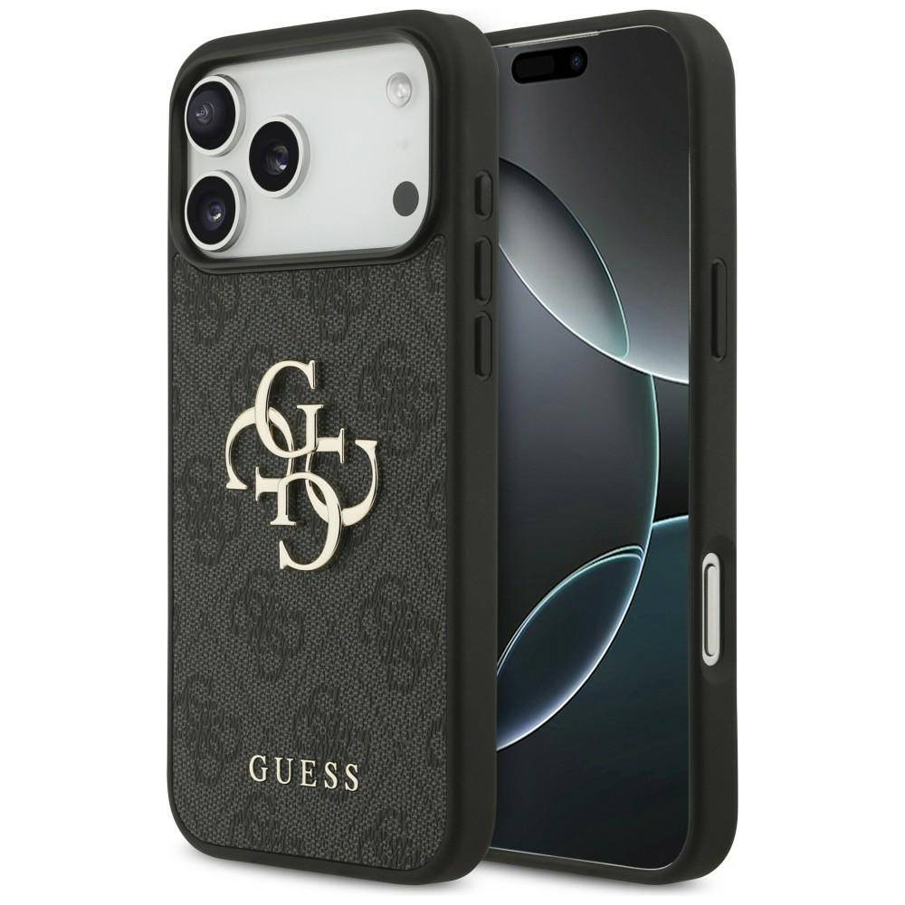 Guess Big Logo Hülle iPhone 18 Pro Max Schutzhülle Case grau