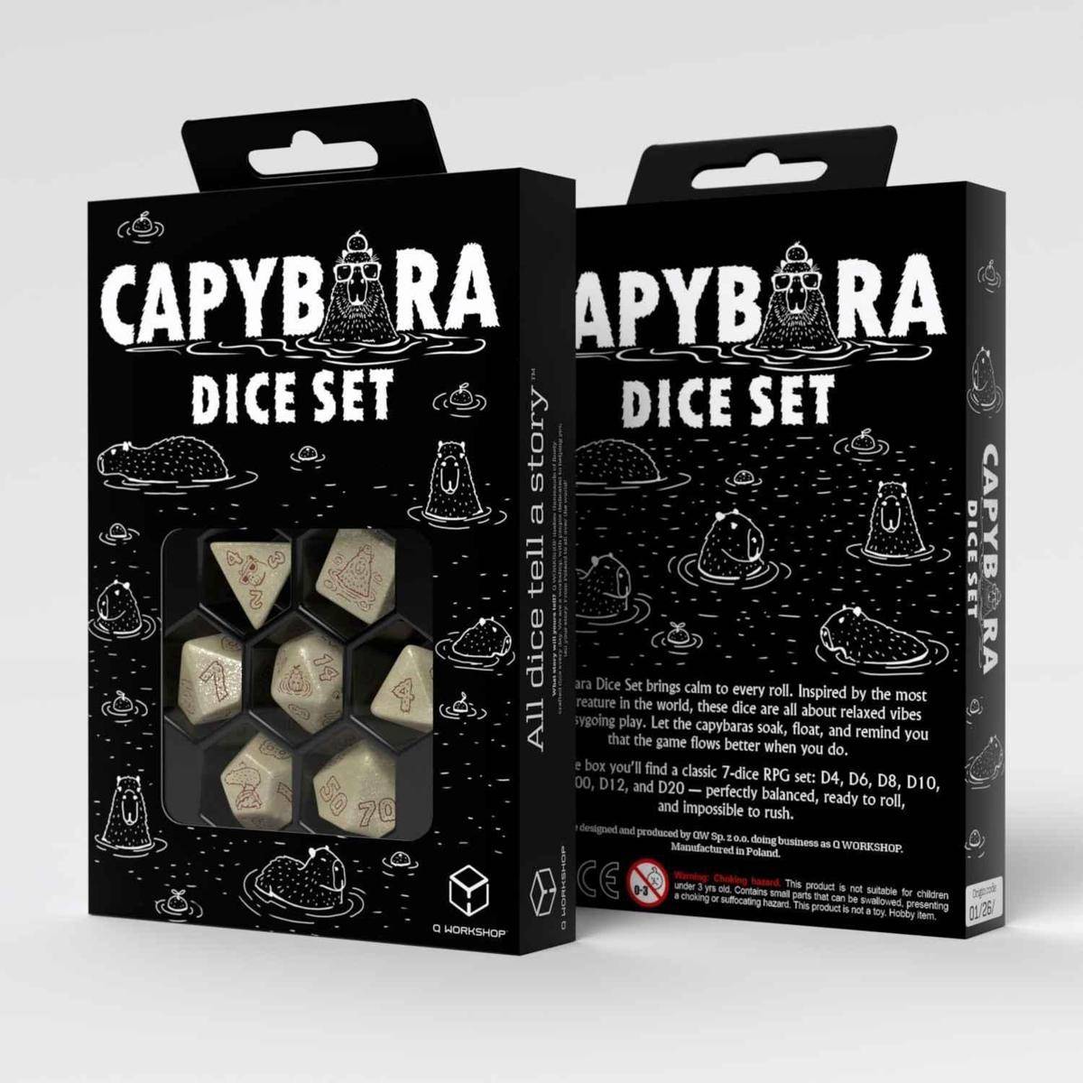 Verpackung für „CAPYBARA DICE SET