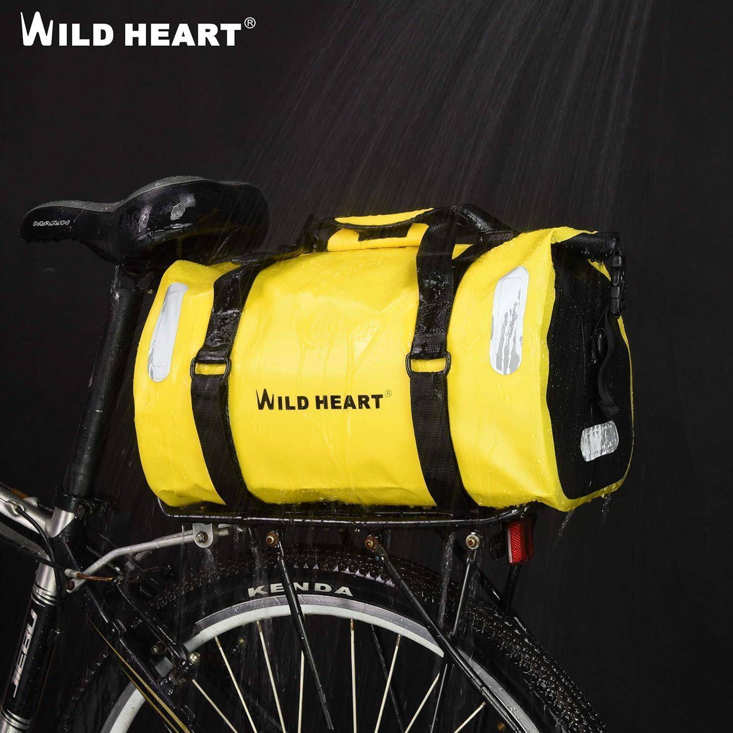 Fahrradtasche 18L wasserdicht IPX6 Roll-Top gelb