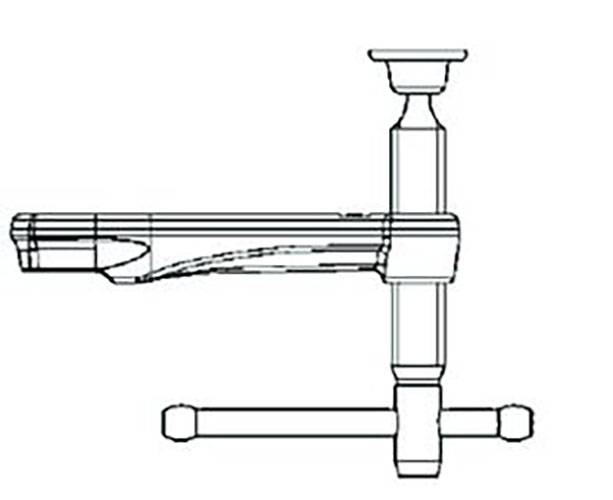 BESSEY Gleitbügel kpl. m. Knebelgriff GZ25 (Auslad. 120 mm)