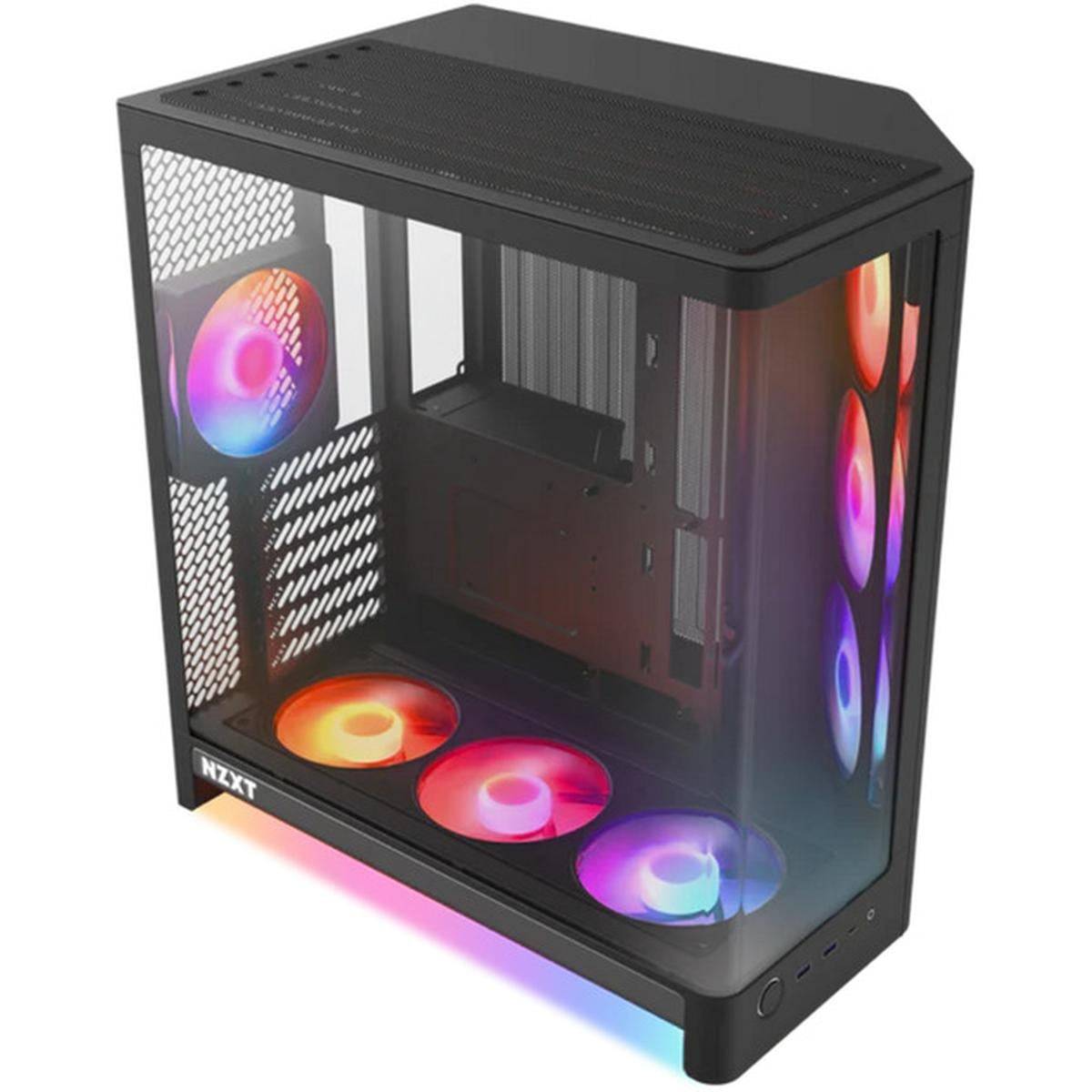 NZXT H6 RGB+ 2026 Black | PC-GehäuseMidi-Tower für Mini-ITX, microATX, ATX