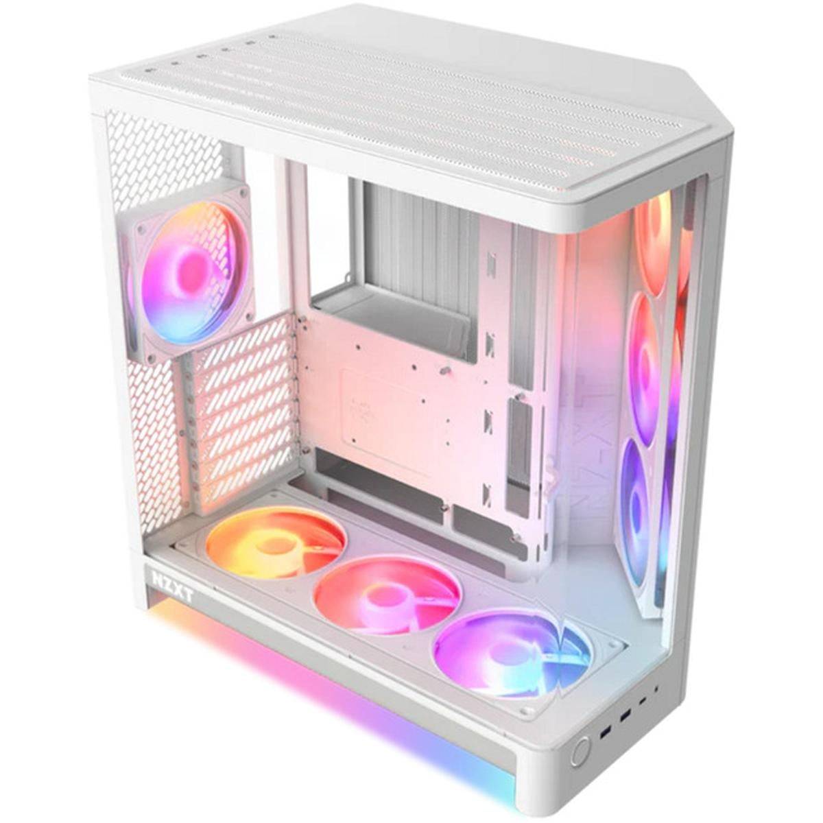 NZXT H6 RGB+ 2026 White | PC-GehäuseMidi-Tower für Mini-ITX, microATX, ATX