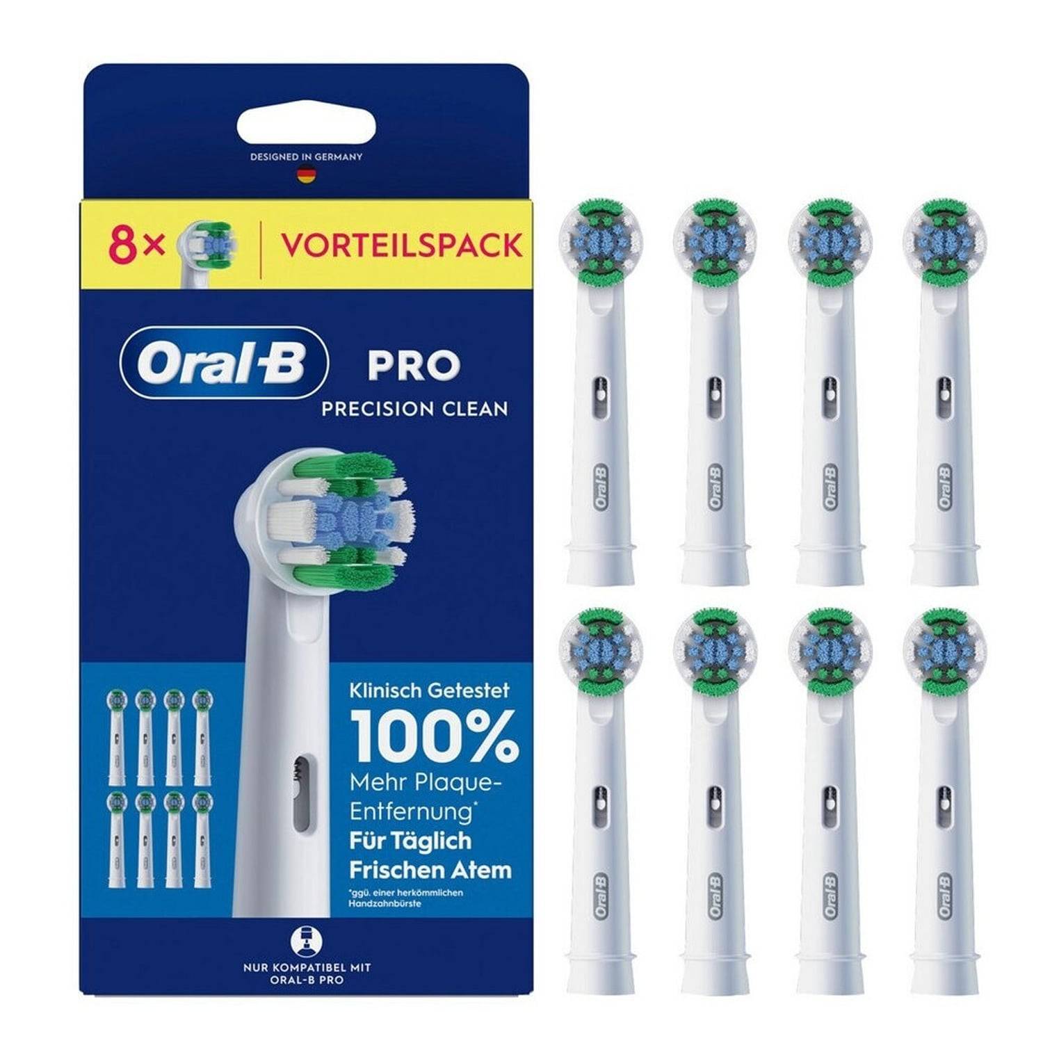 Oral-B Pro Precision Clean Aufsteckbürsten 8er Pack weiß