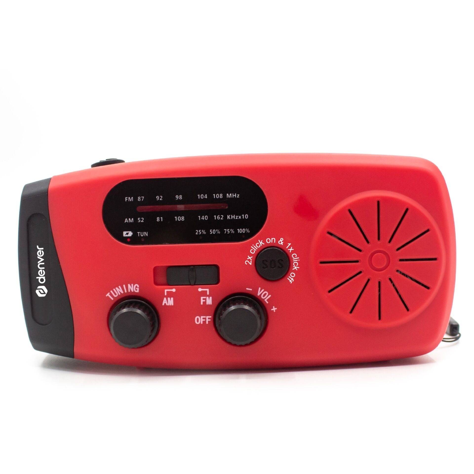 Denver SCR-2007 Kurbelradio mit Solar und Powerbank