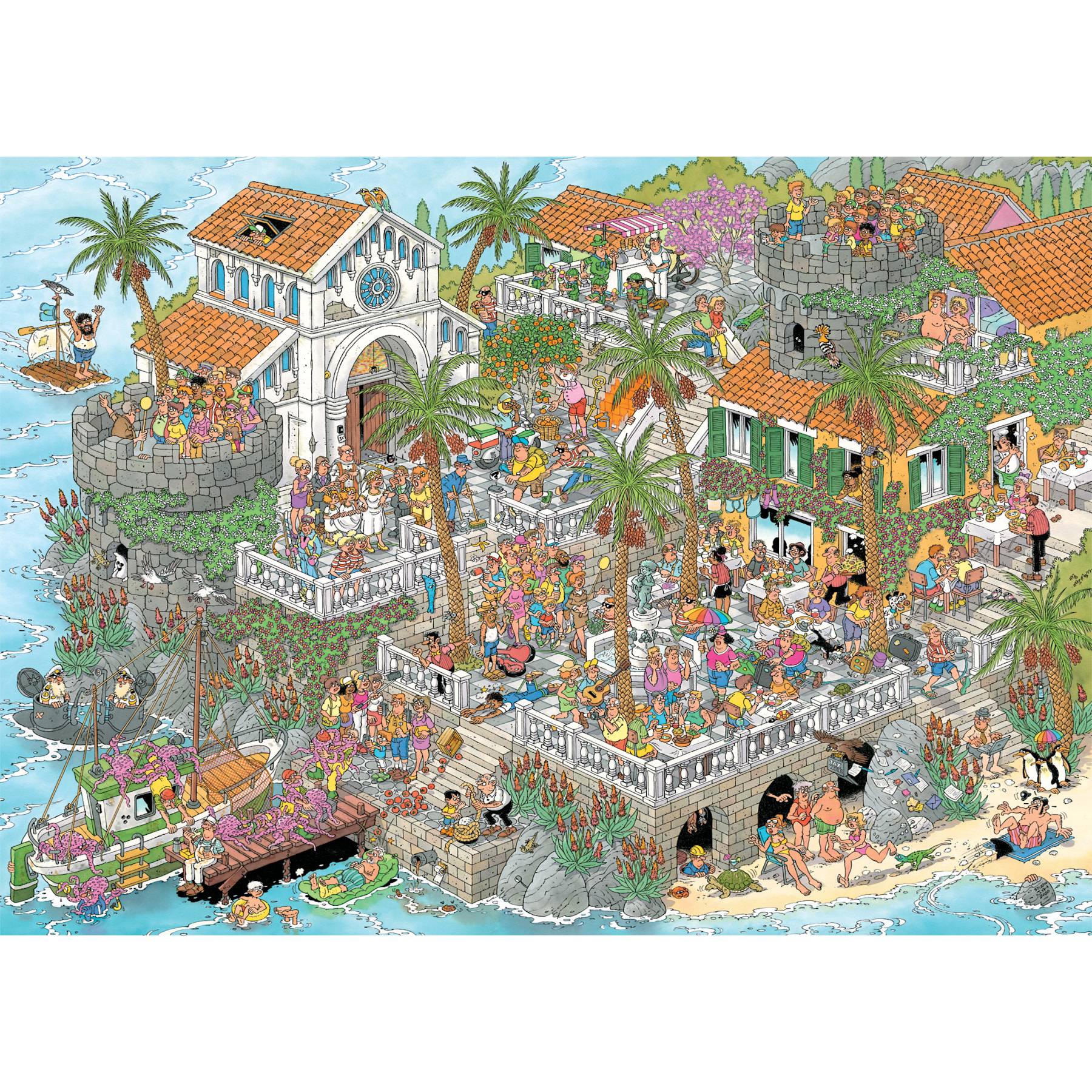 Jan van Haasteren - Grüße vom Mittelmeer! 1000 Teile Puzzle
