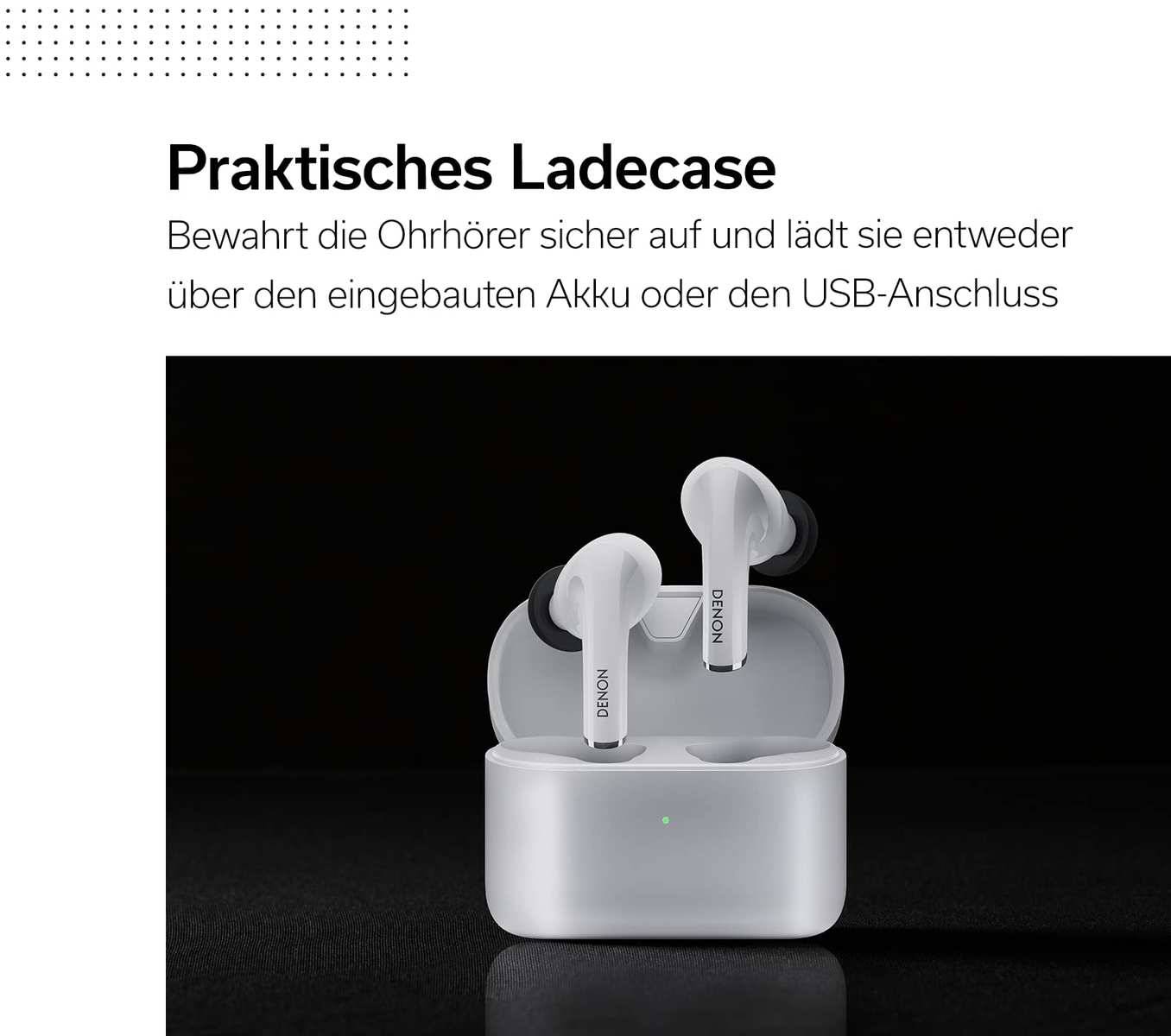 Denon AH-C830WNC kabellose In Ear Kopfhörer Bluetooth Noise Cancelling weiß