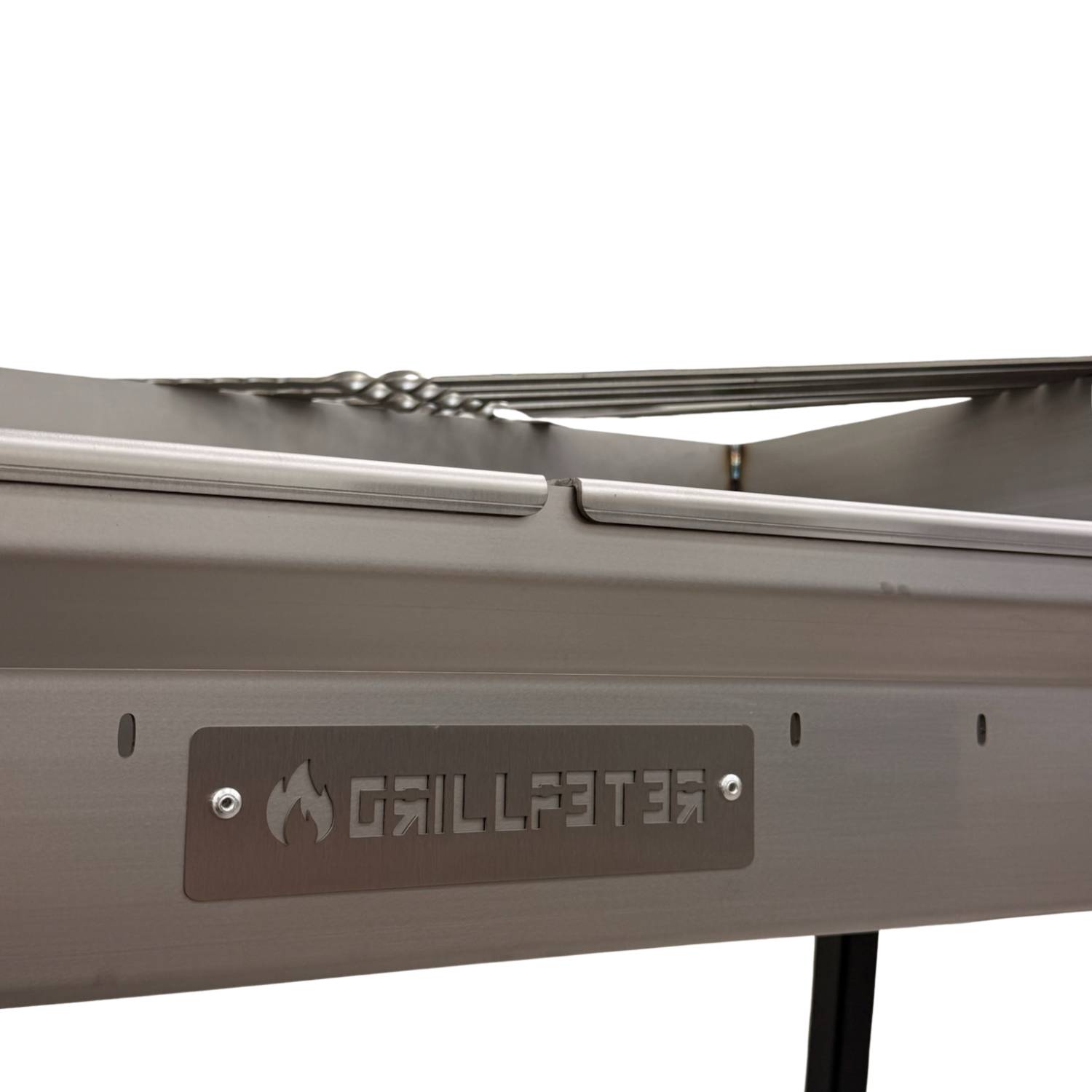 Mangal Bulat 70 Schaschlikgrill 3mm Edelstahl Grillgitter 6 Spieße