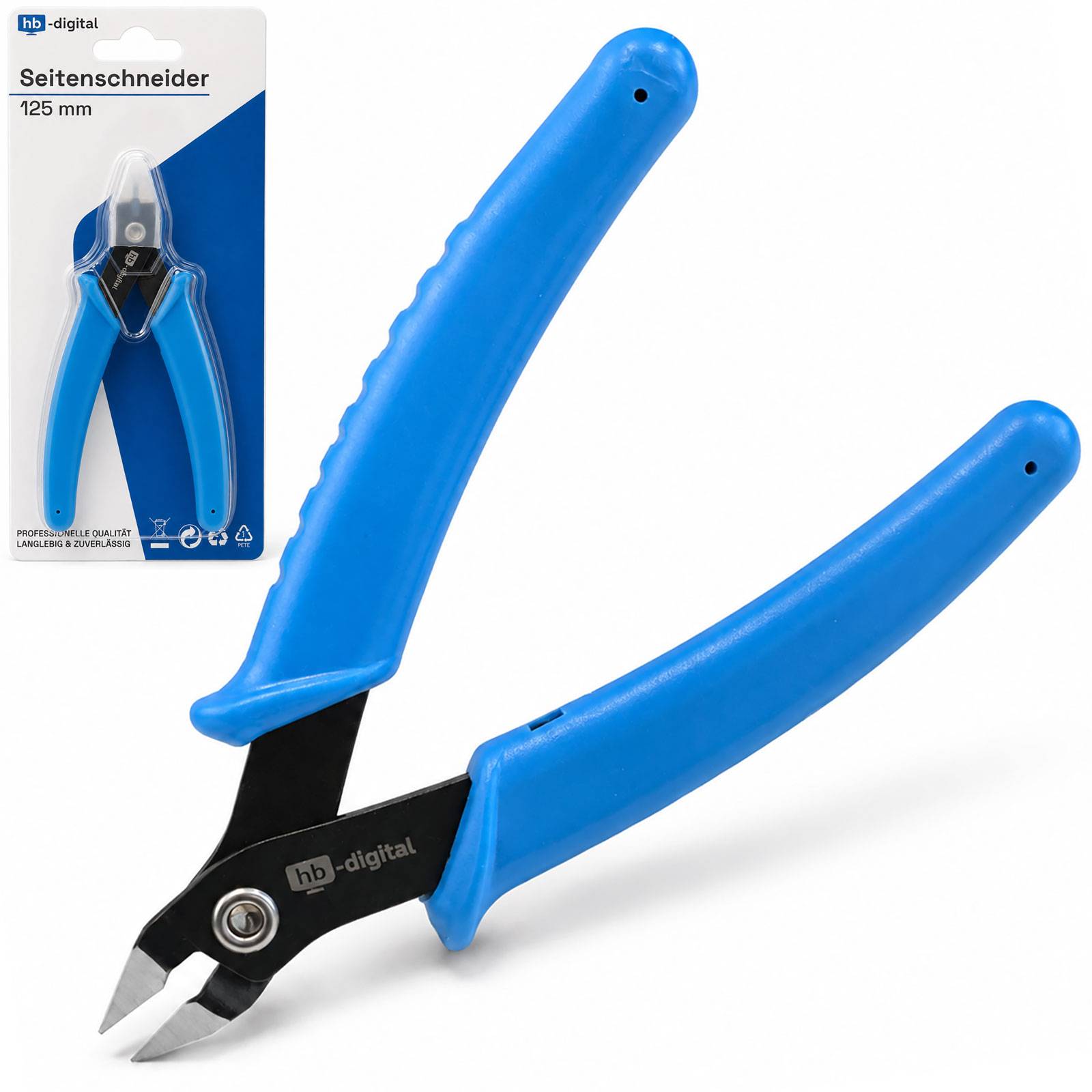 hb-digital Seitenschneider 125mm Praezisionszange blau