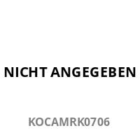 Weißer Bildschirm mit fettgedrucktem Text 'NICHT ANGEGEBEN' und kleinerer grauer Kennung 'KOCAMRK0706' darunter zentriert.