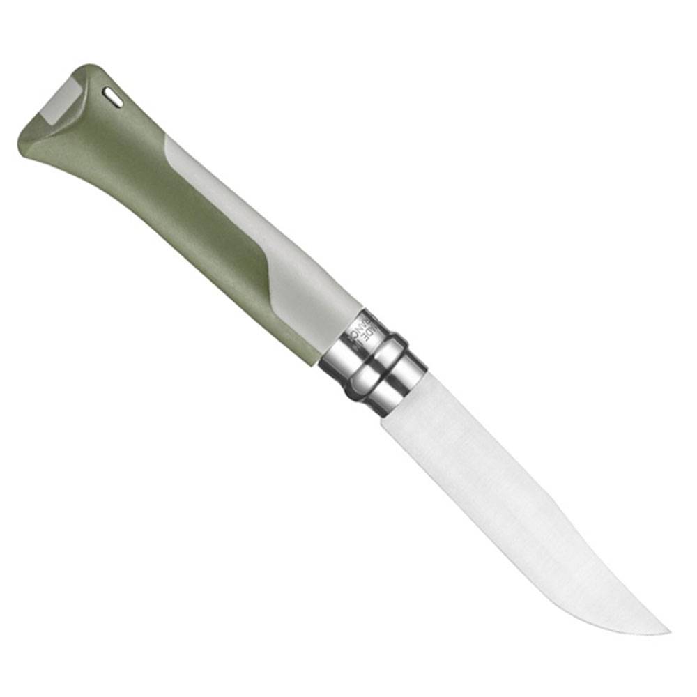 Opinel Horizon 08 Taschenmesser mit Notfallpfeife - Kaki